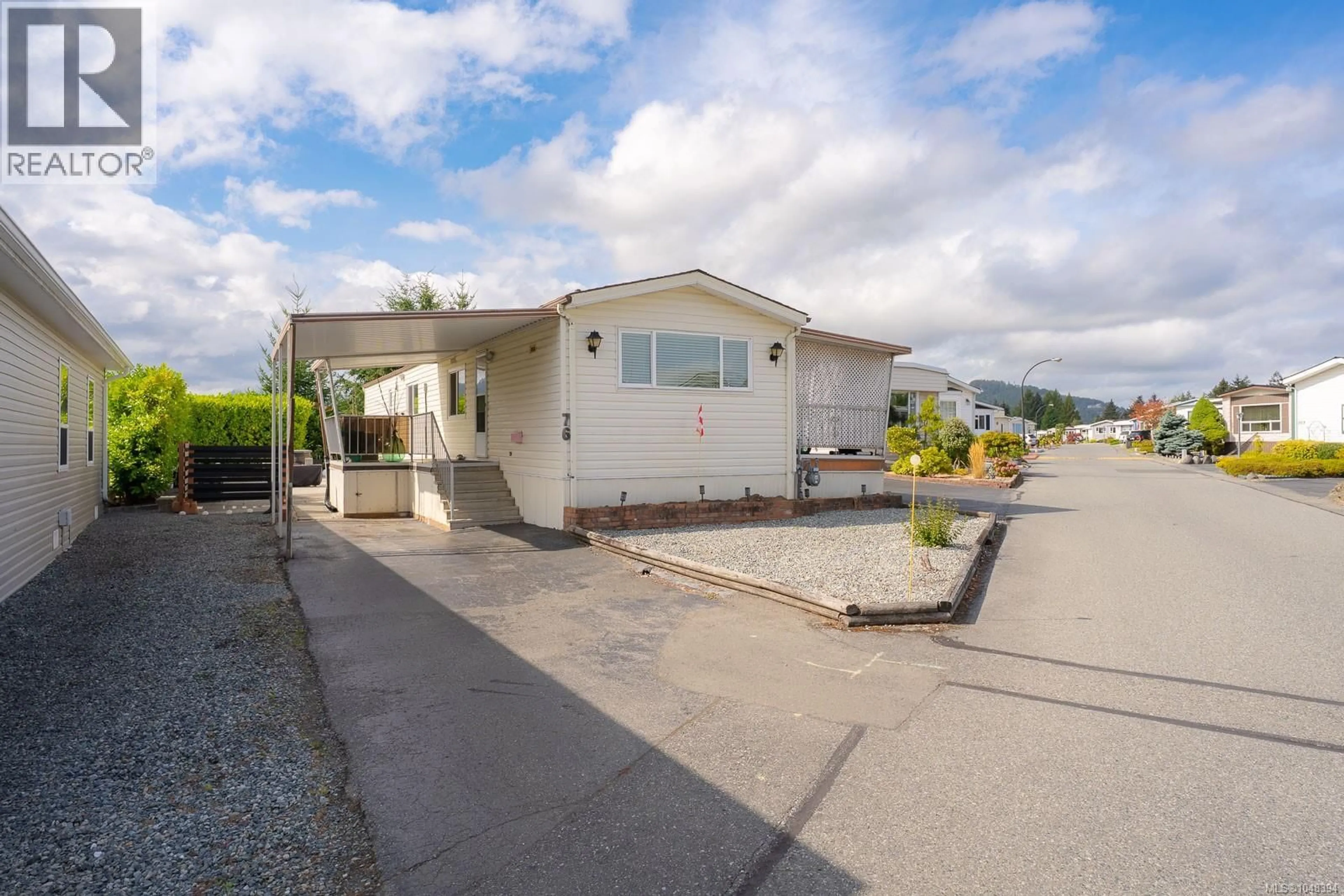 A pic from outside/outdoor area/front of a property/back of a property/a pic from drone, street for 76 - 6325 METRAL DRIVE, Nanaimo British Columbia V9T6P9