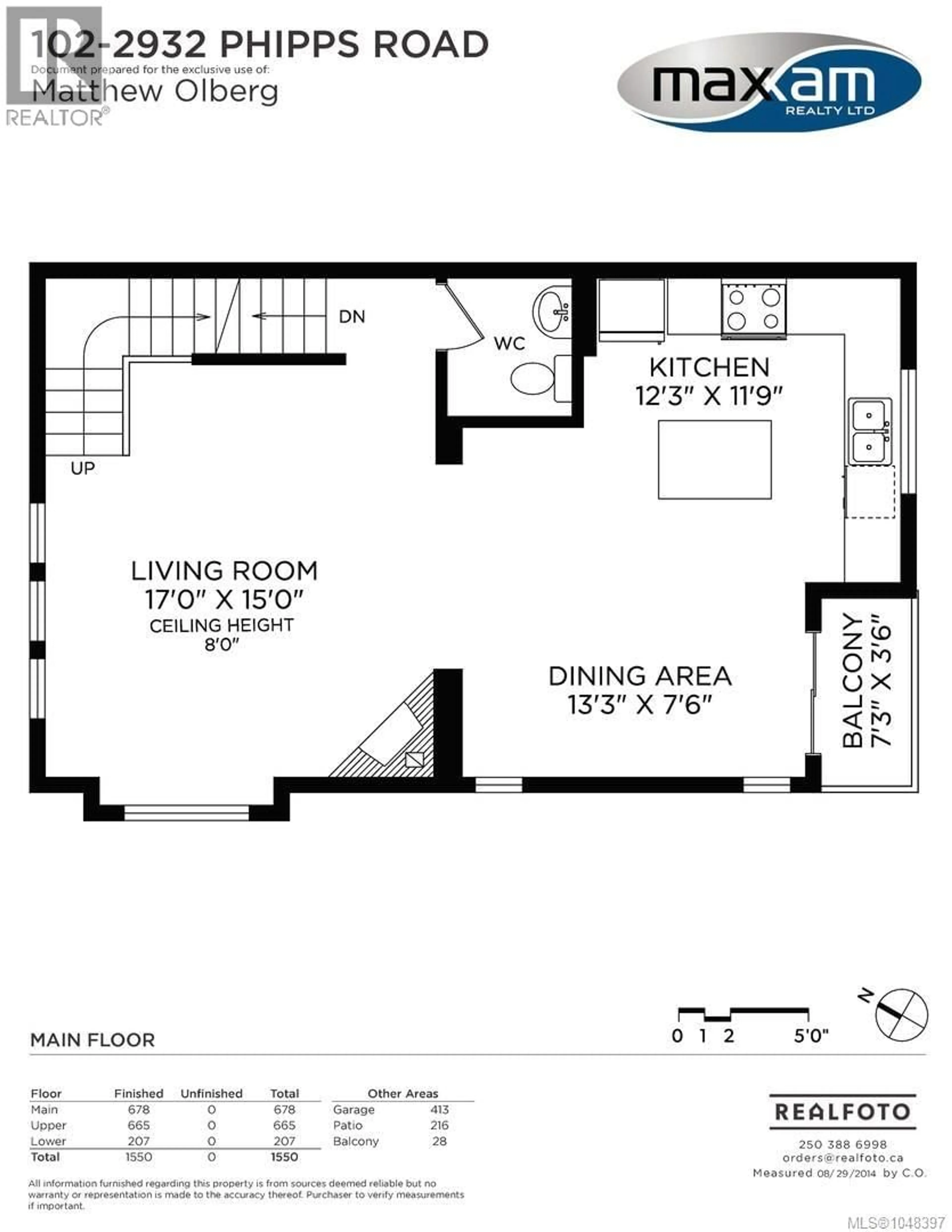 Floor plan for 102 - 2923 PHIPPS ROAD, Langford British Columbia V8P0A8