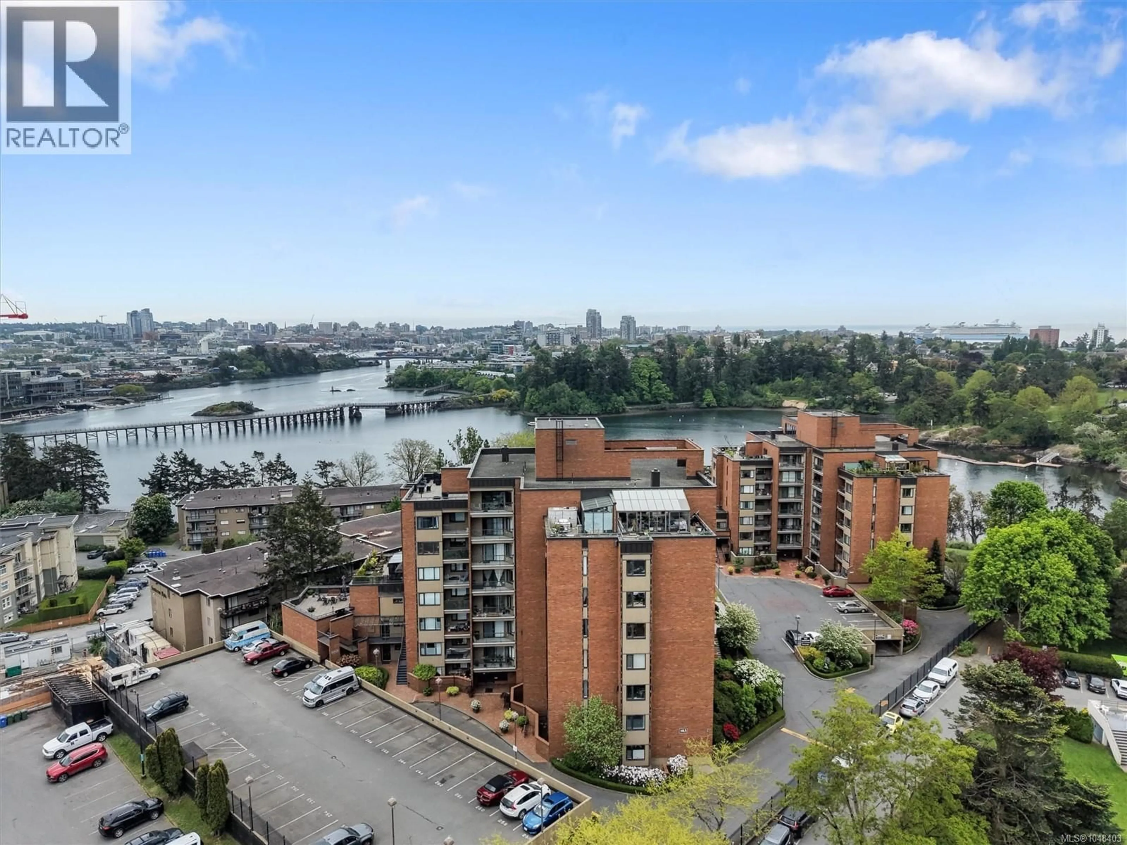 A pic from outside/outdoor area/front of a property/back of a property/a pic from drone, water/lake/river/ocean view for 104 - 103 GORGE ROAD EAST, Victoria British Columbia V9A6Z2