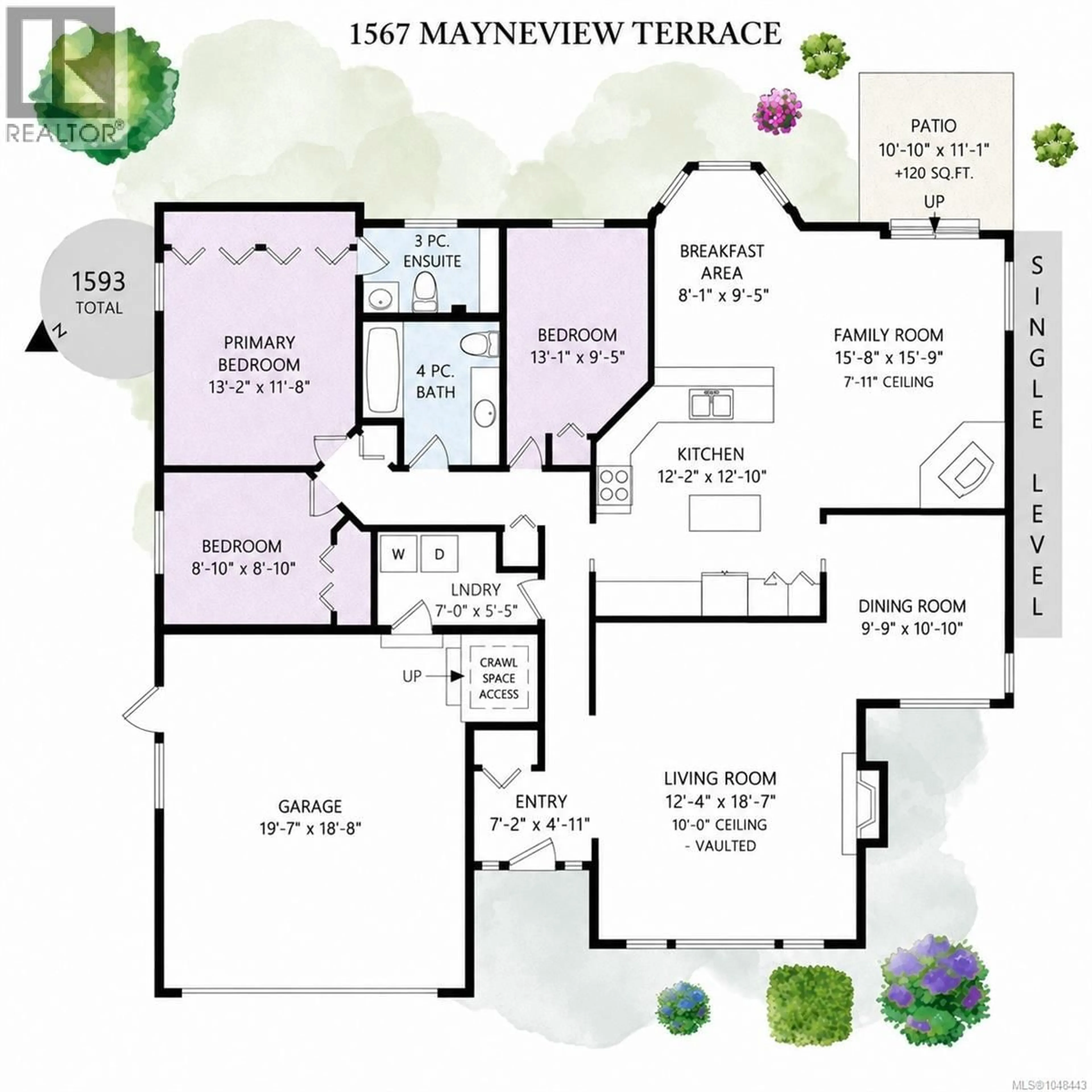 Floor plan for 1567 MAYNEVIEW TERRACE, North Saanich British Columbia V8L5E5