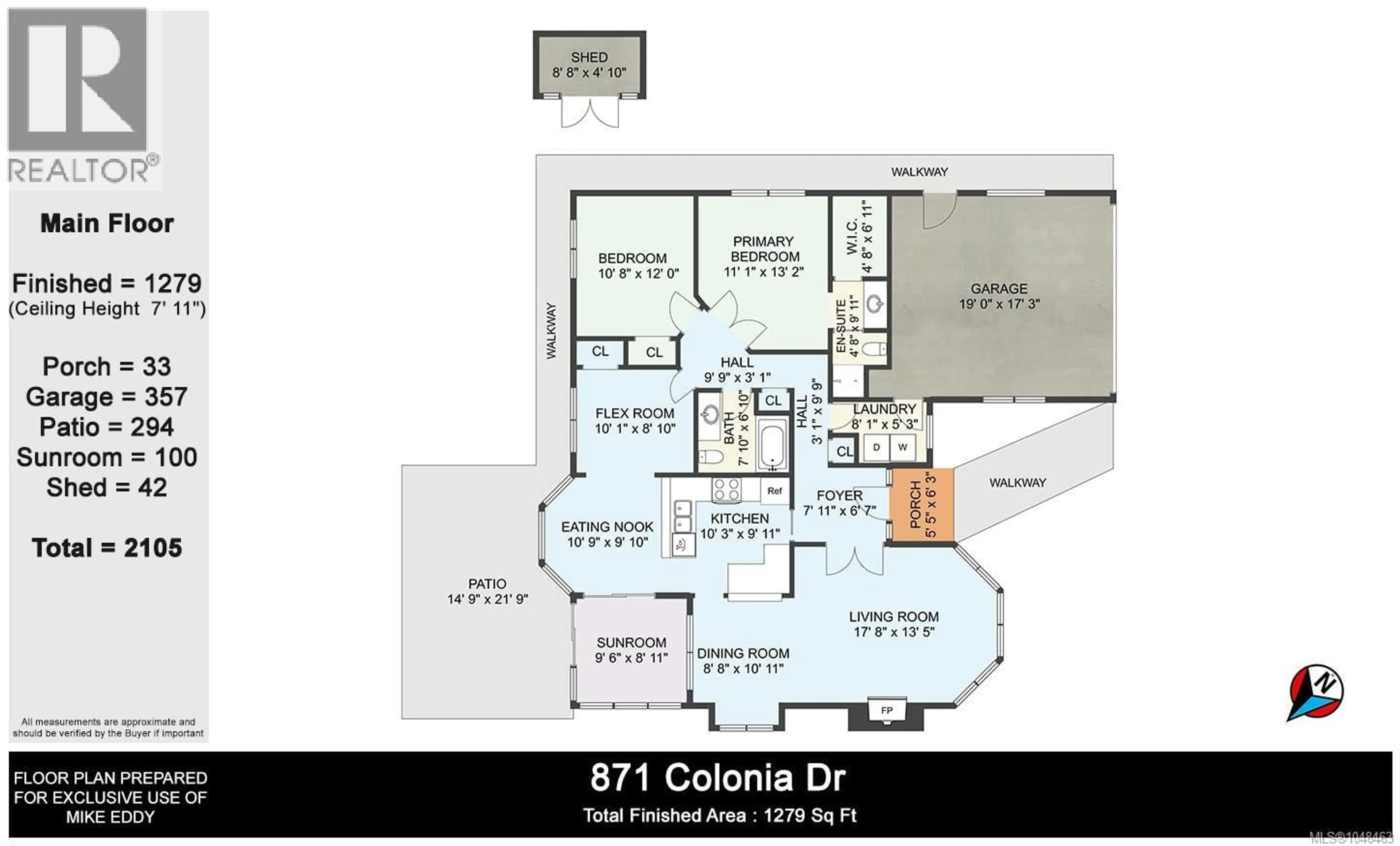 Floor plan for 871 COLONIA DRIVE, Ladysmith British Columbia V9G1N5
