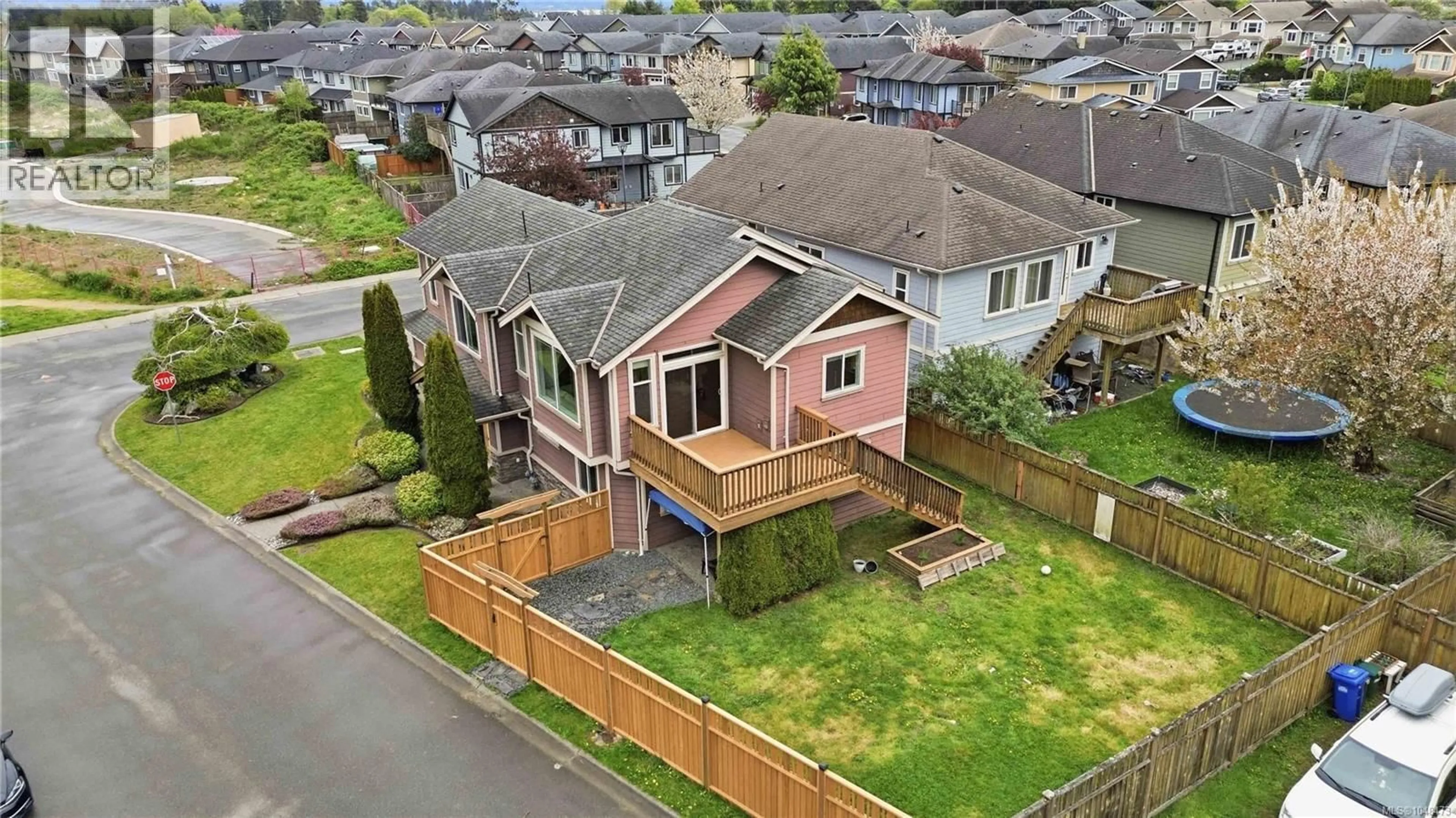 A pic from outside/outdoor area/front of a property/back of a property/a pic from drone, street for 2302 CHURCH HILL DRIVE, Sooke British Columbia V9Z0W3