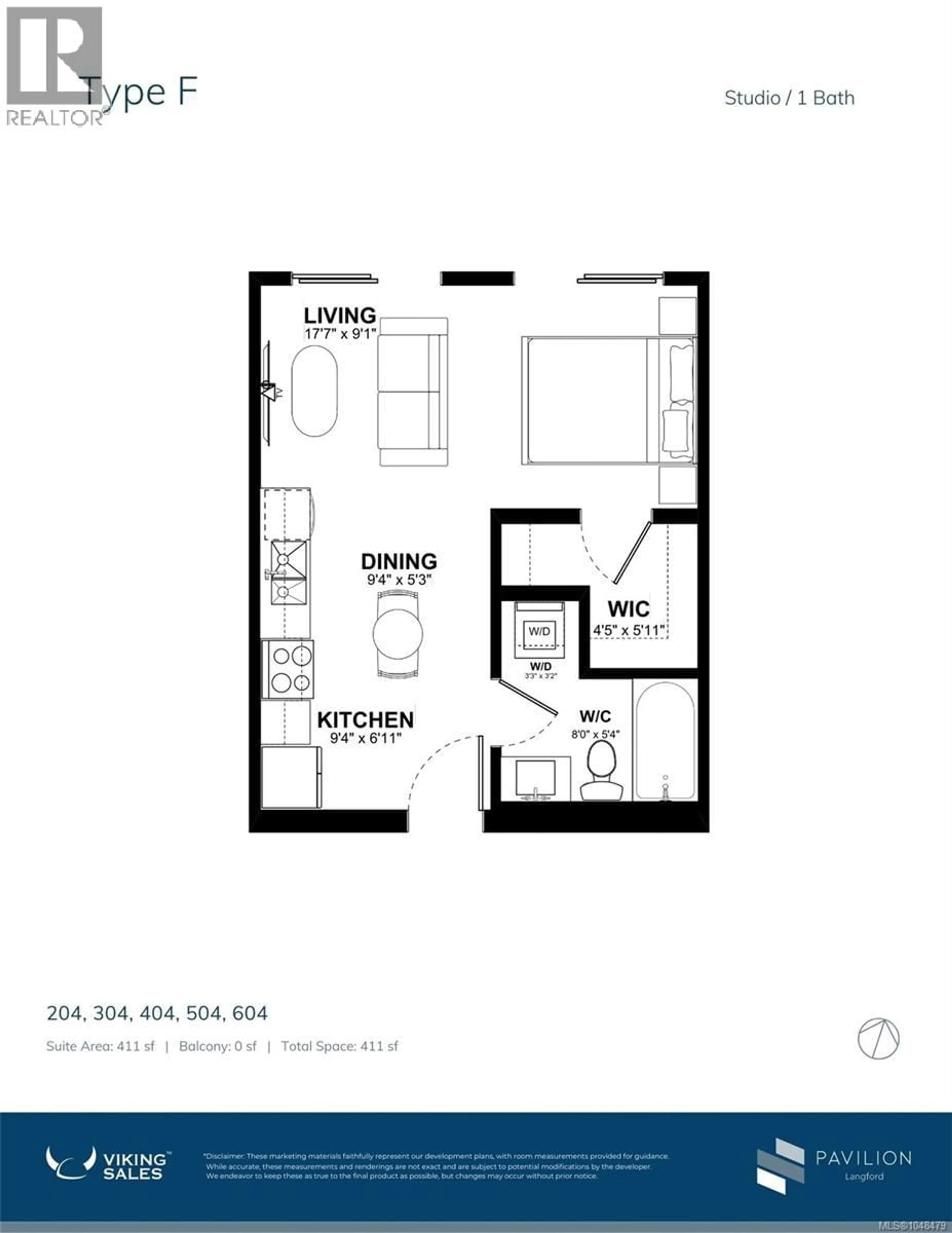 Floor plan for 604 - 777 STATION AVENUE, Langford British Columbia V9B7K5