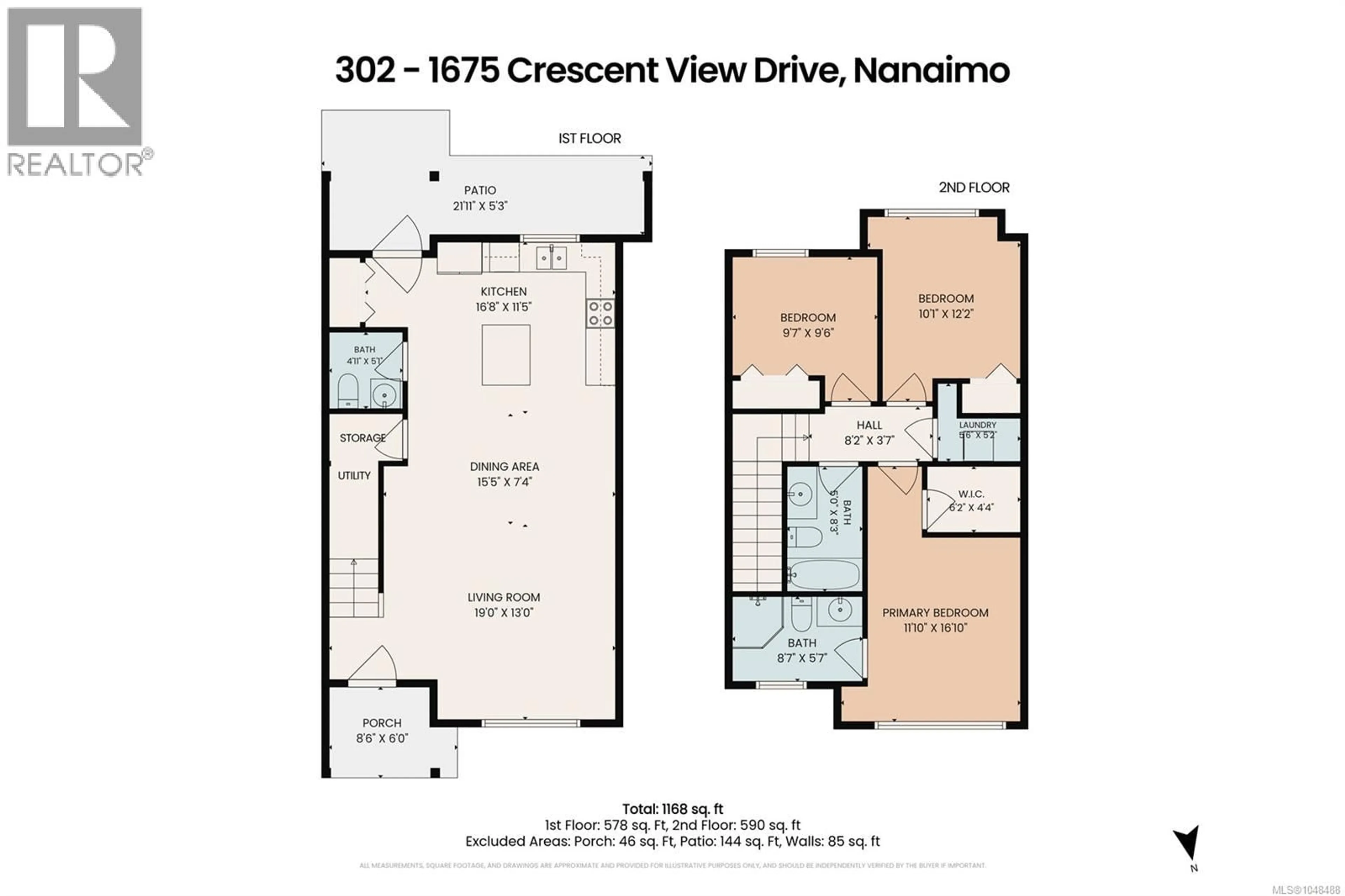 Floor plan for 302 - 1675 CRESCENT VIEW DRIVE, Nanaimo British Columbia V9S0A8