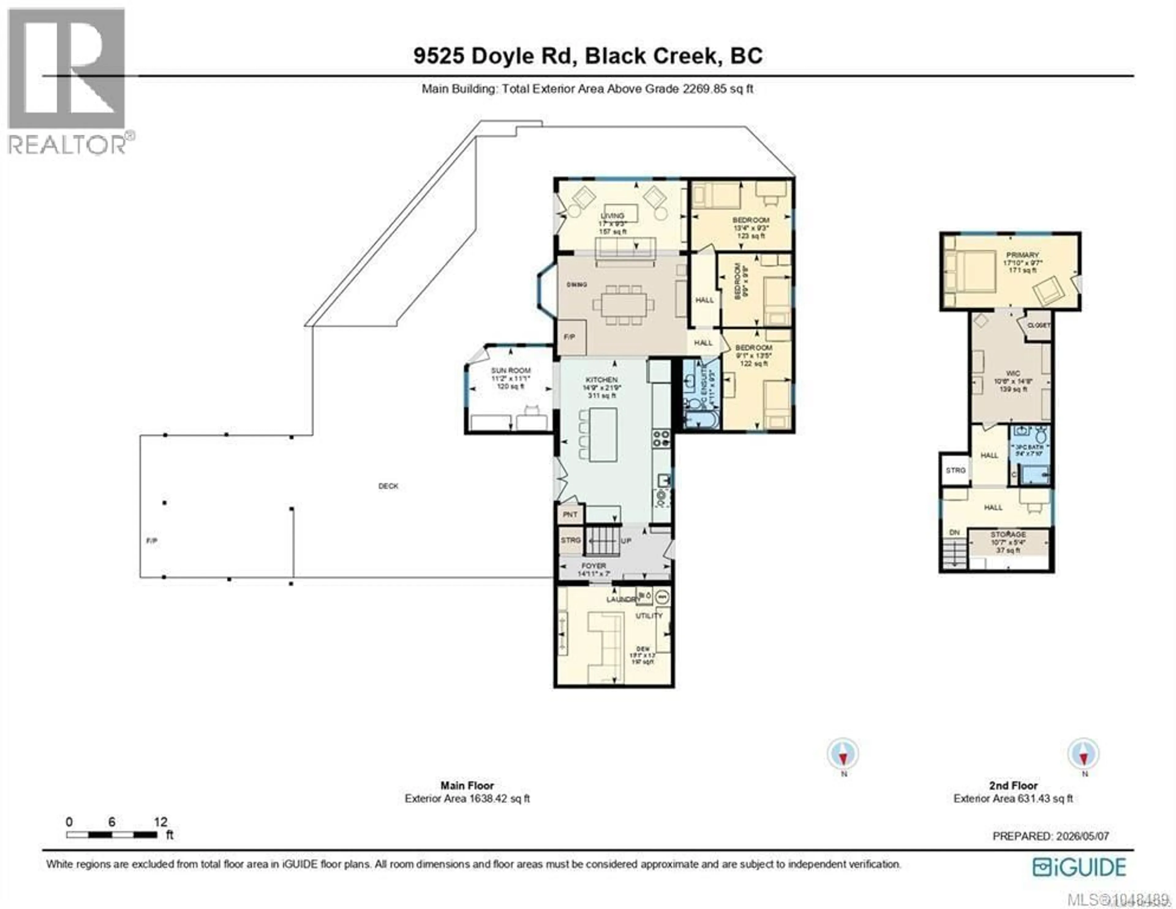 Floor plan for 9525 DOYLE ROAD, Black Creek British Columbia V9J1E7