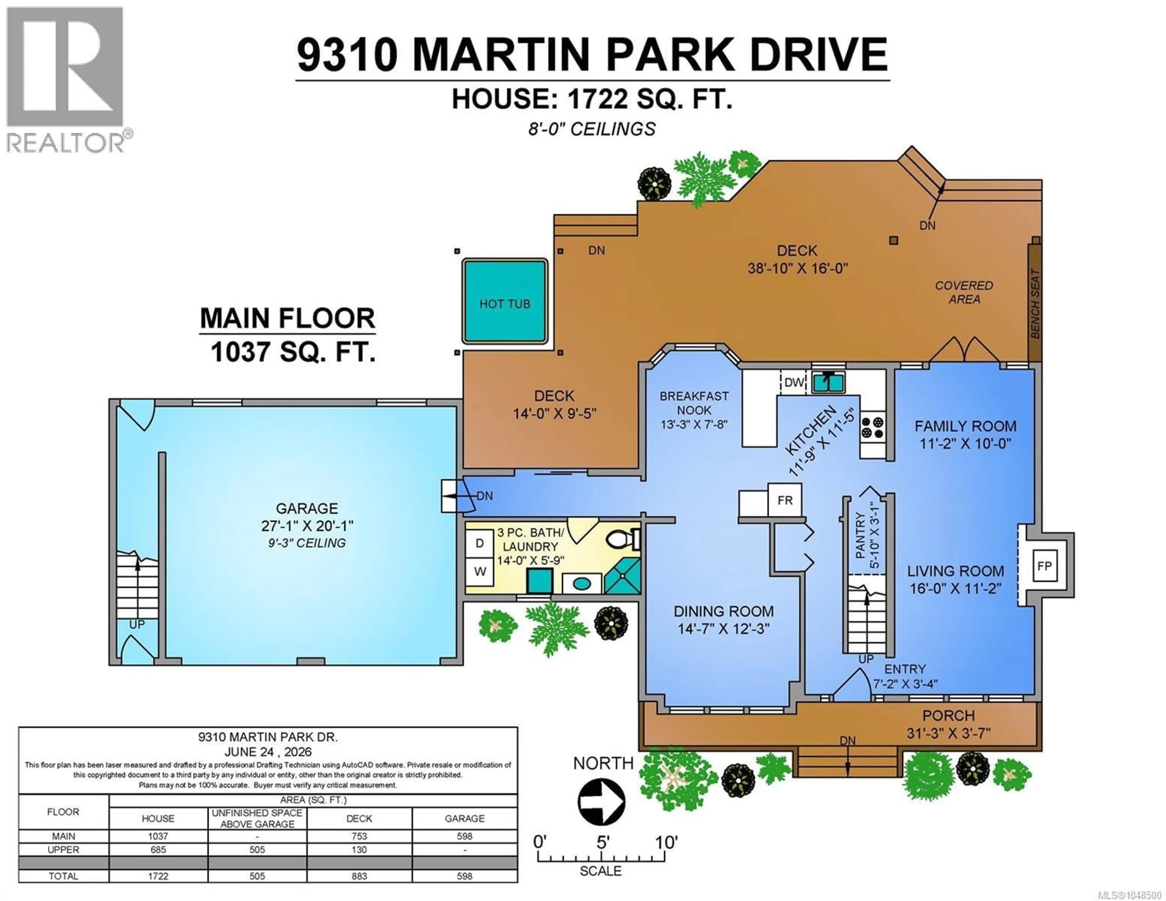Floor plan for 9310 MARTIN PARK DRIVE, Black Creek British Columbia V9J1C4