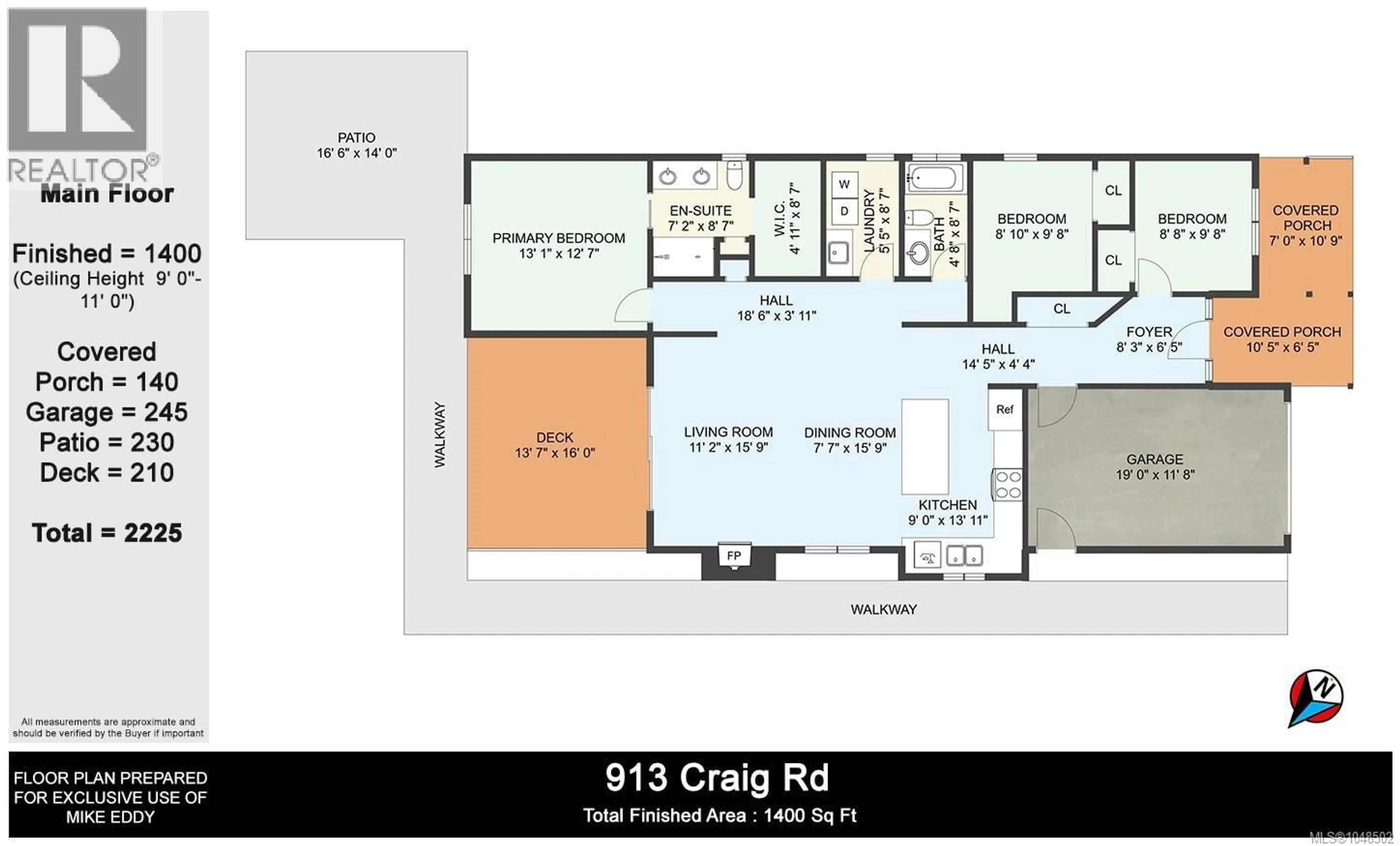 Floor plan for 913 CRAIG ROAD, Ladysmith British Columbia V9G2C4