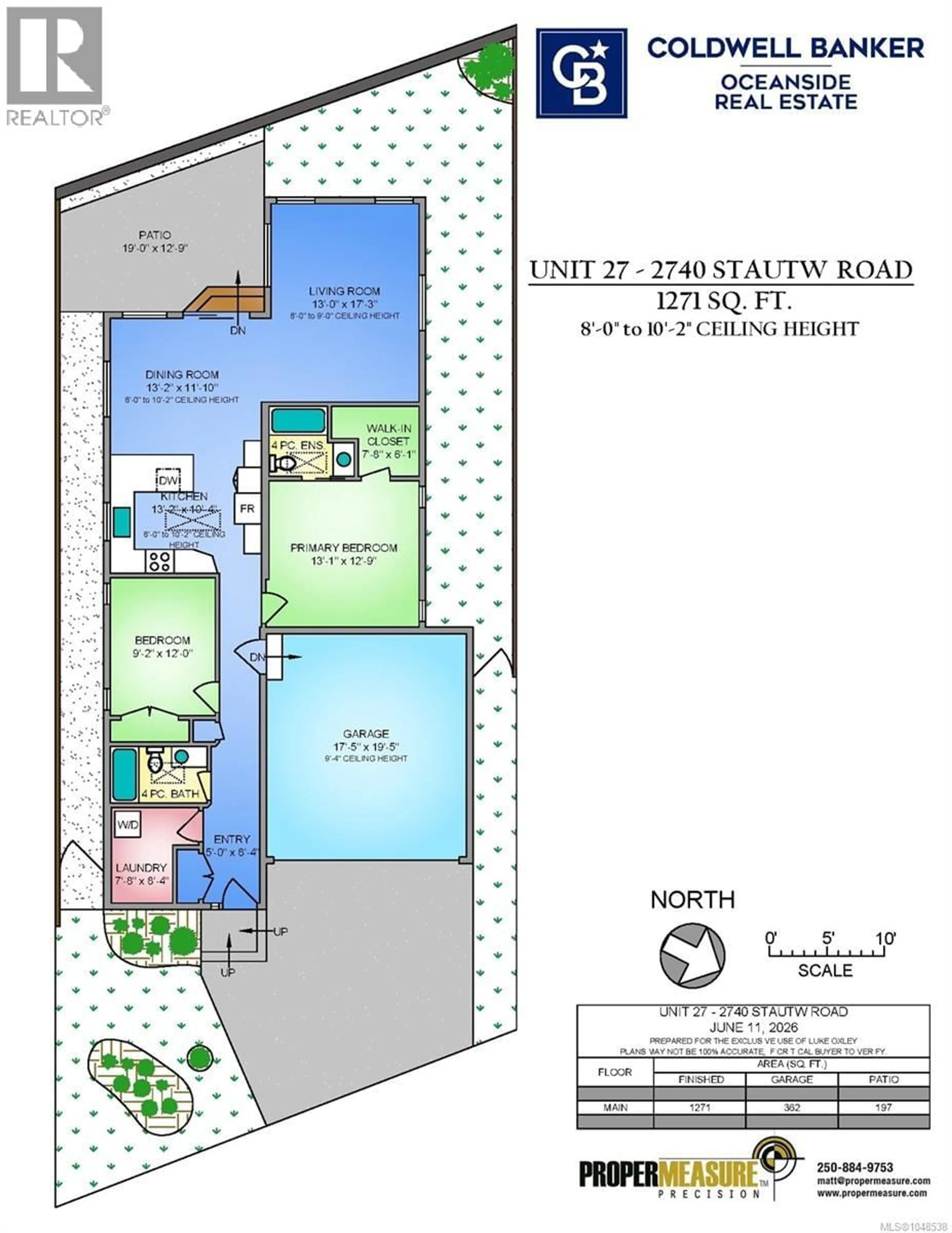 Floor plan for 27 - 2740 STAUTW ROAD, Central Saanich British Columbia V8M0A8
