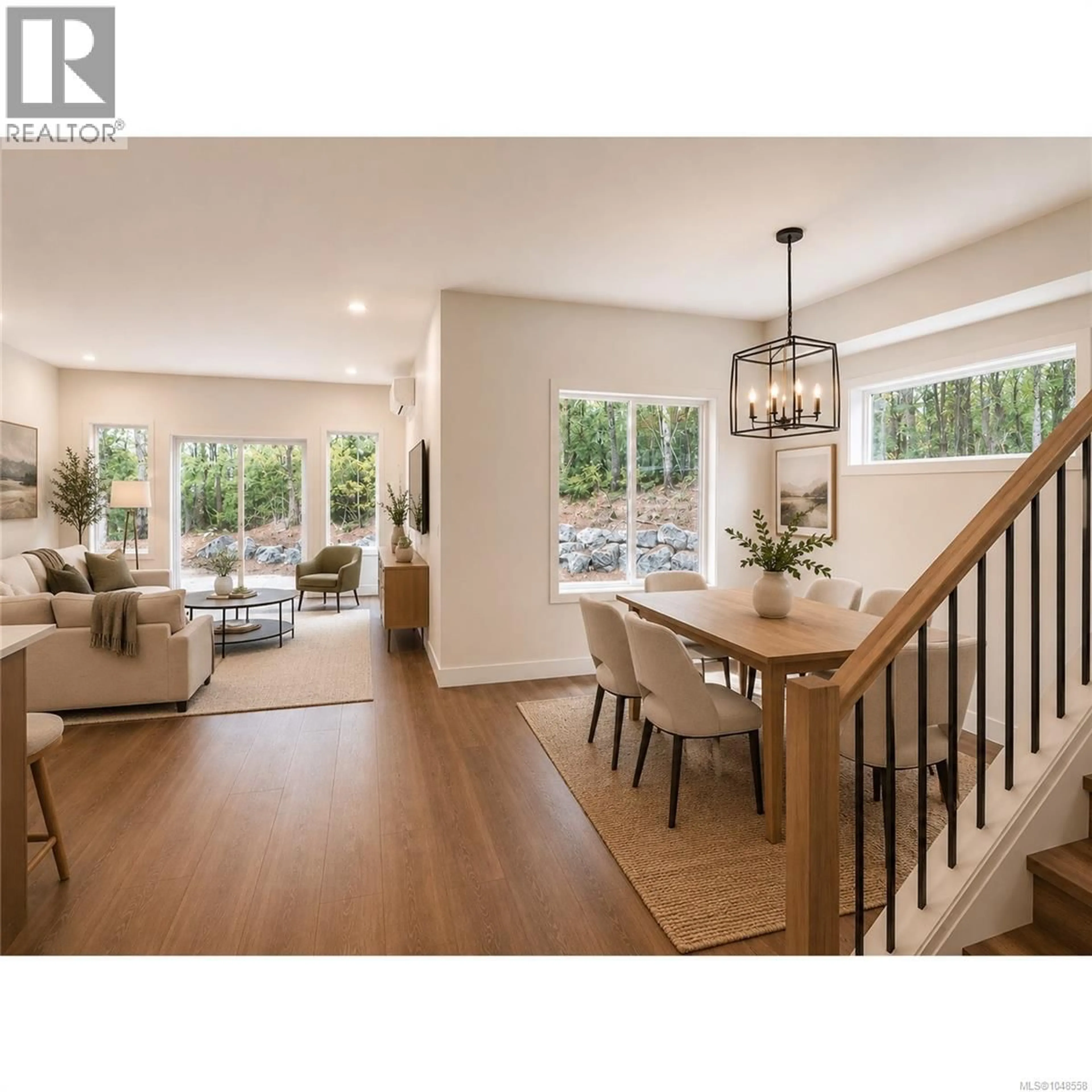 Open concept kitchen, wood/laminate floor for 167 ELK ROAD, Lake Cowichan British Columbia V0R2G0