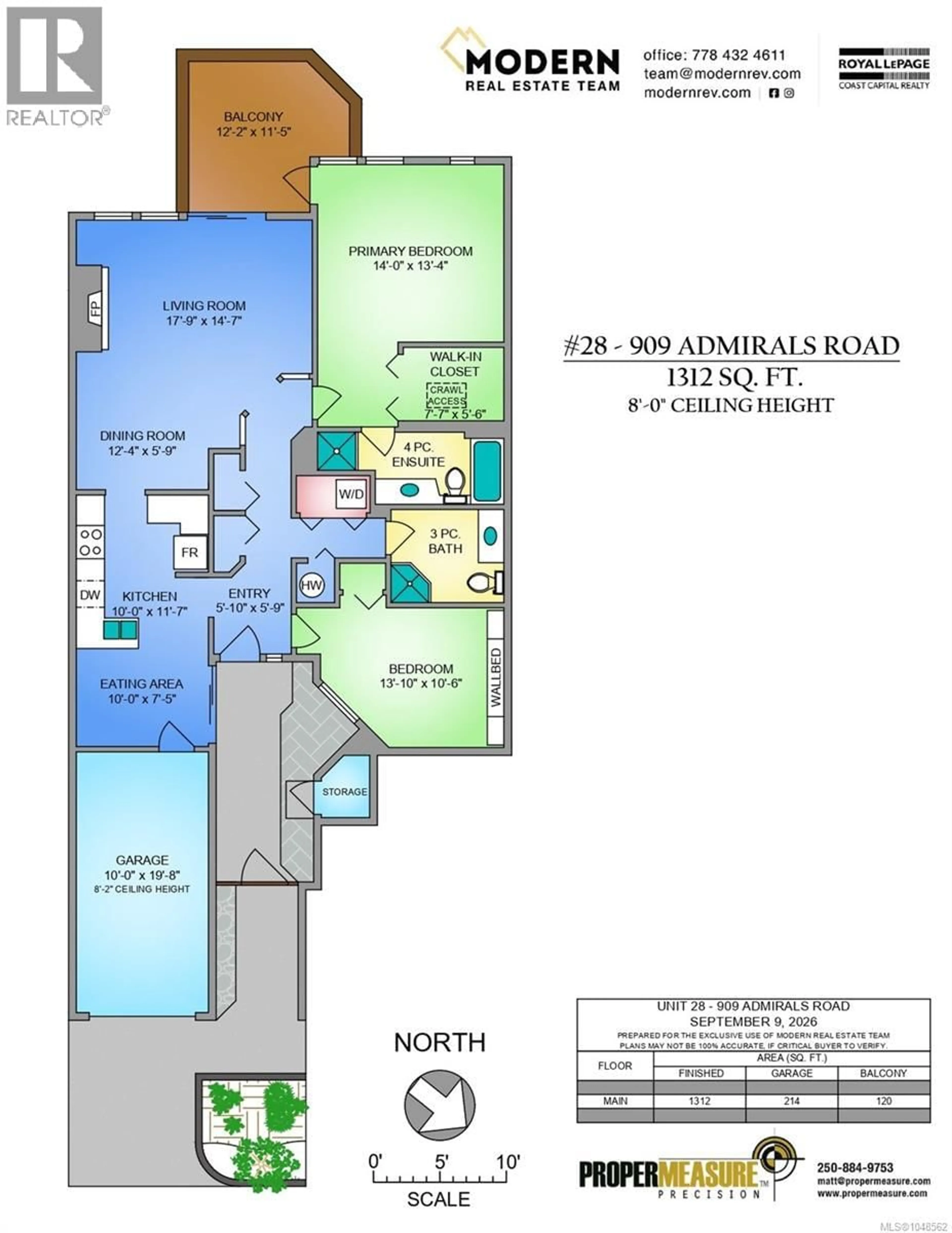 Floor plan for 28 - 909 ADMIRALS ROAD, Esquimalt British Columbia V9A2P1