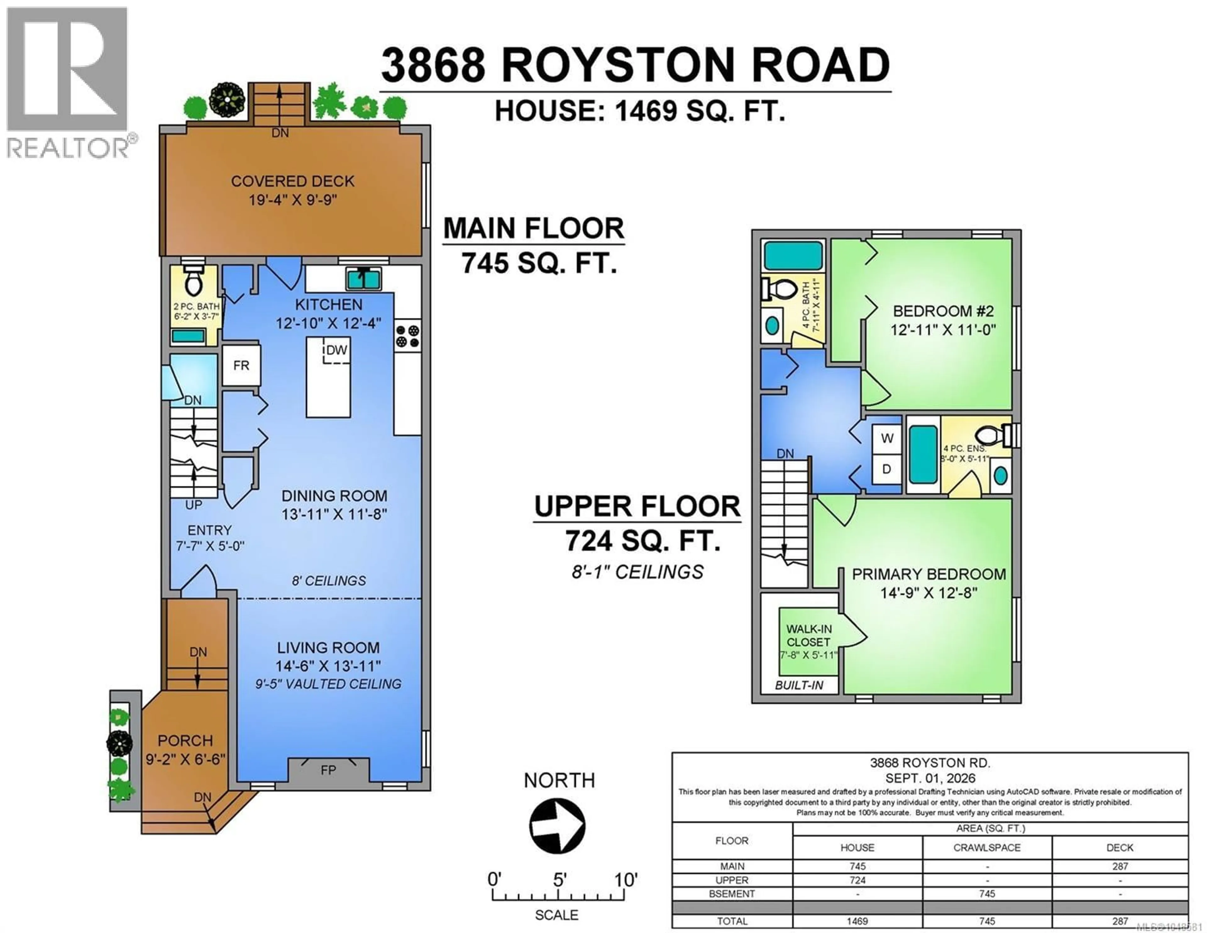 Floor plan for 3868 ROYSTON ROAD, Royston British Columbia V0R2V0
