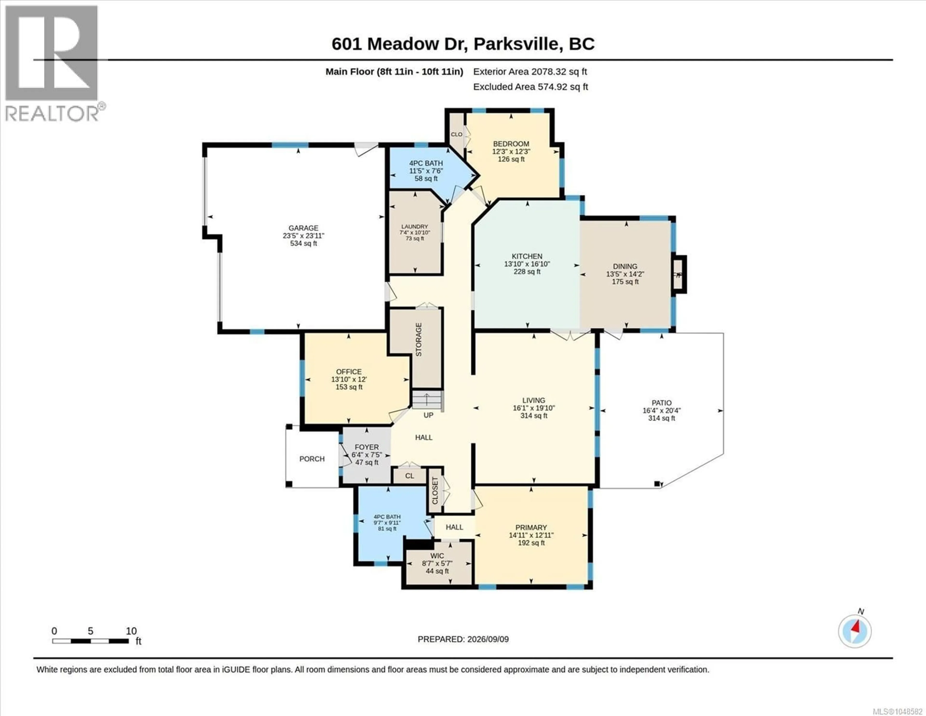 Floor plan for 601 MEADOW DRIVE, French Creek British Columbia V9K2T2