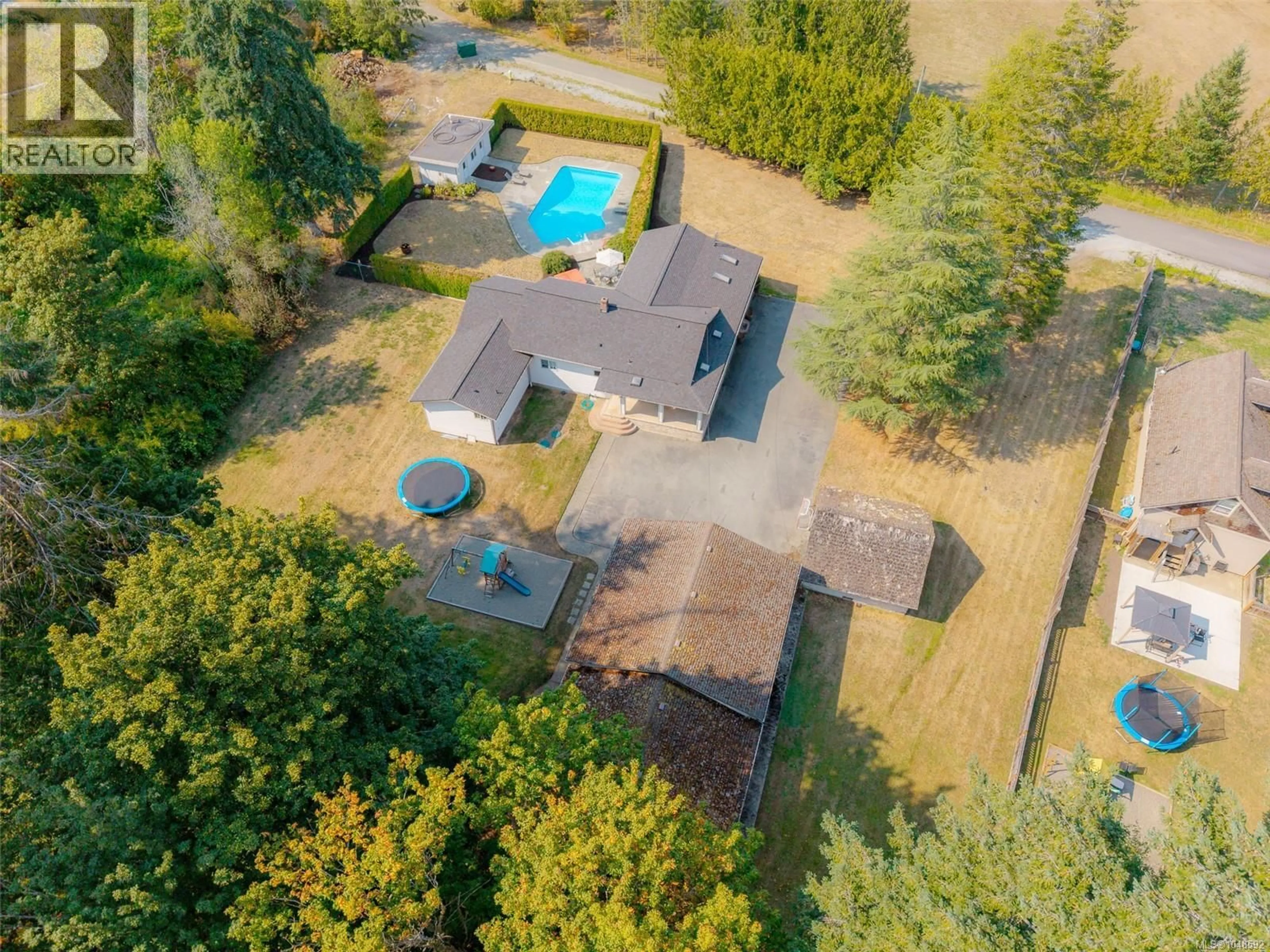 A pic from outside/outdoor area/front of a property/back of a property/a pic from drone, forest/trees view for 6038 KIRKPATRICK ROAD, Port Alberni British Columbia V9Y8X4