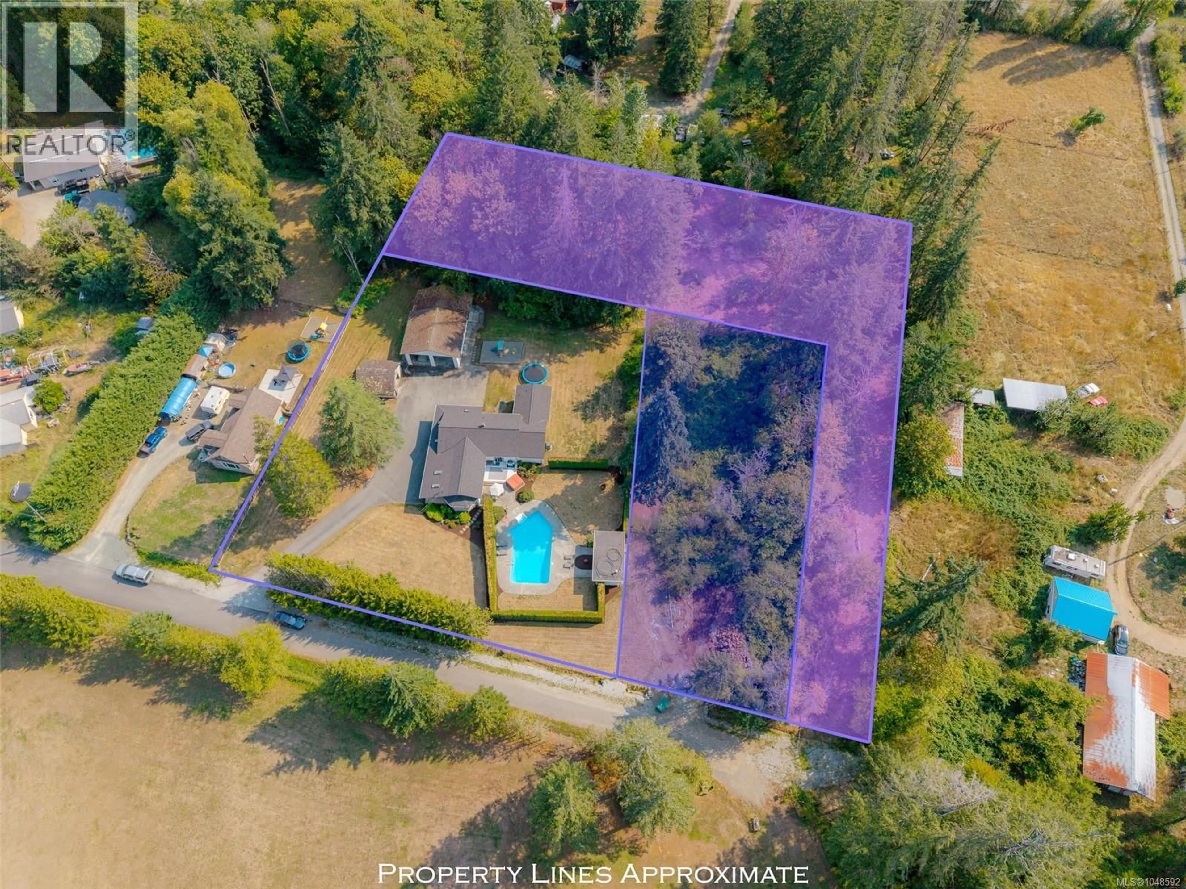 A pic from outside/outdoor area/front of a property/back of a property/a pic from drone, unknown for 6038 KIRKPATRICK ROAD, Port Alberni British Columbia V9Y8X4