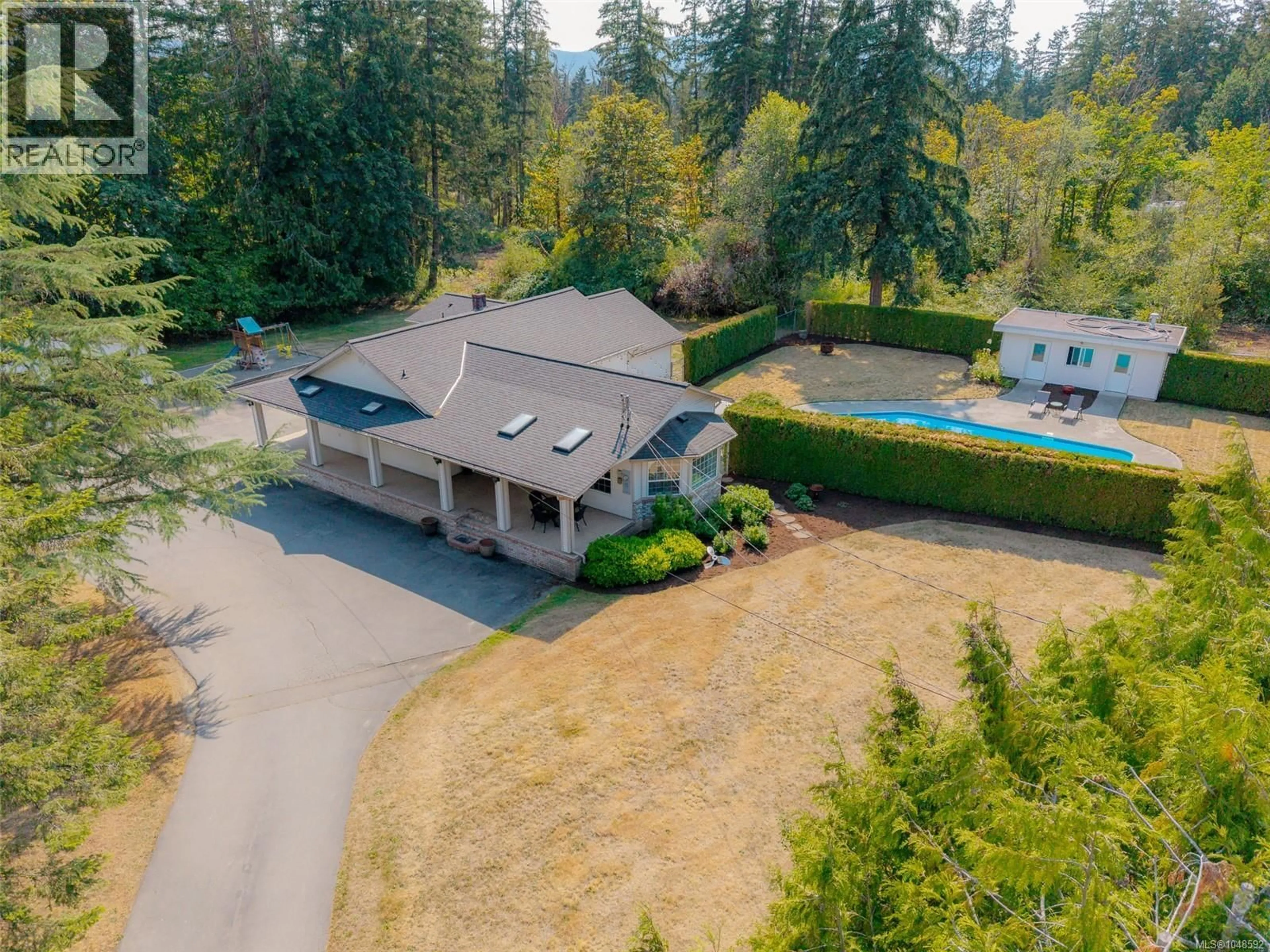 A pic from outside/outdoor area/front of a property/back of a property/a pic from drone, water/lake/river/ocean view for 6038 KIRKPATRICK ROAD, Port Alberni British Columbia V9Y8X4