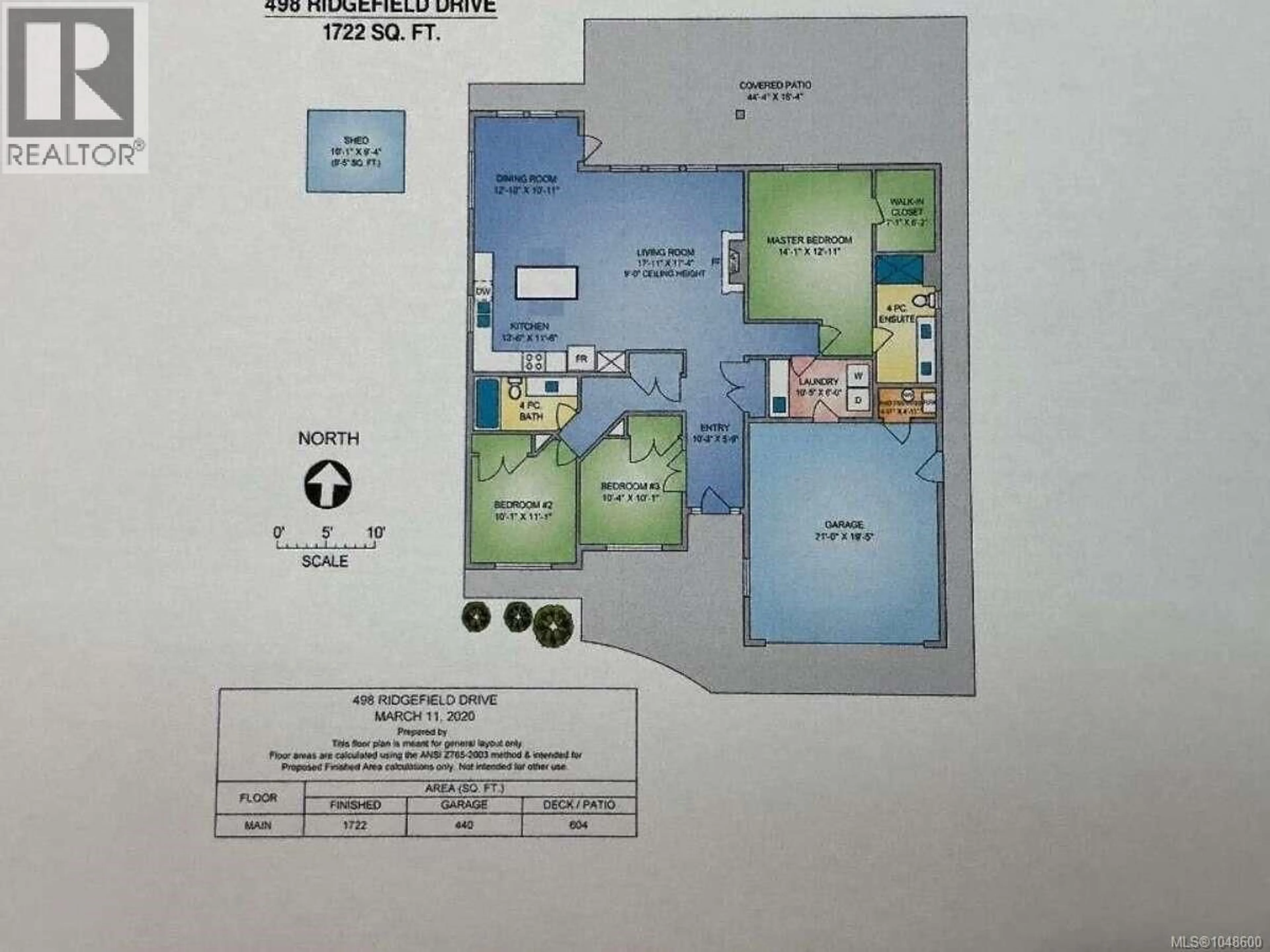 Floor plan for 498 RIDGEFIELD DRIVE, Parksville British Columbia V9P0E2