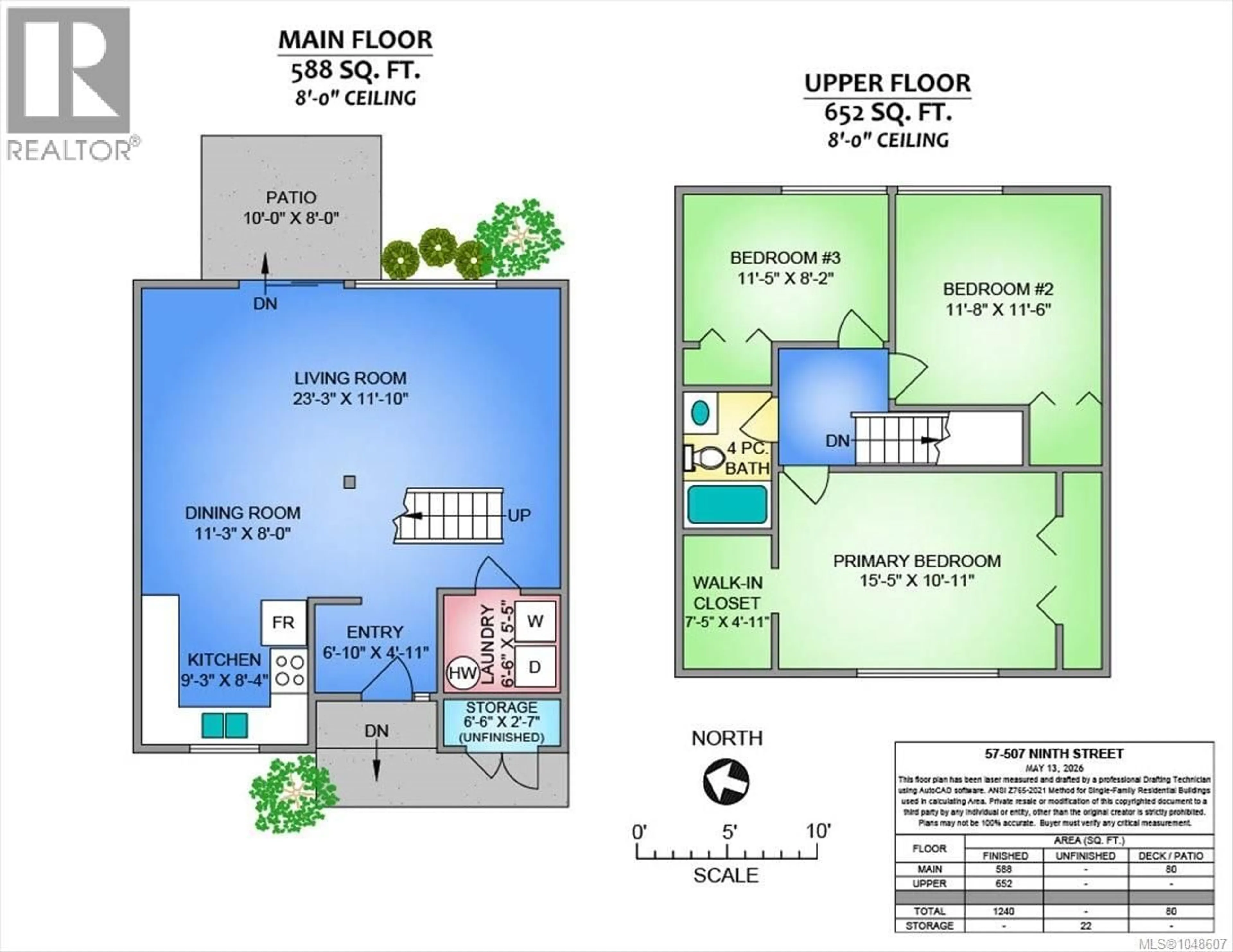 Floor plan for 57 - 507 NINTH STREET, Nanaimo British Columbia V9R1A8