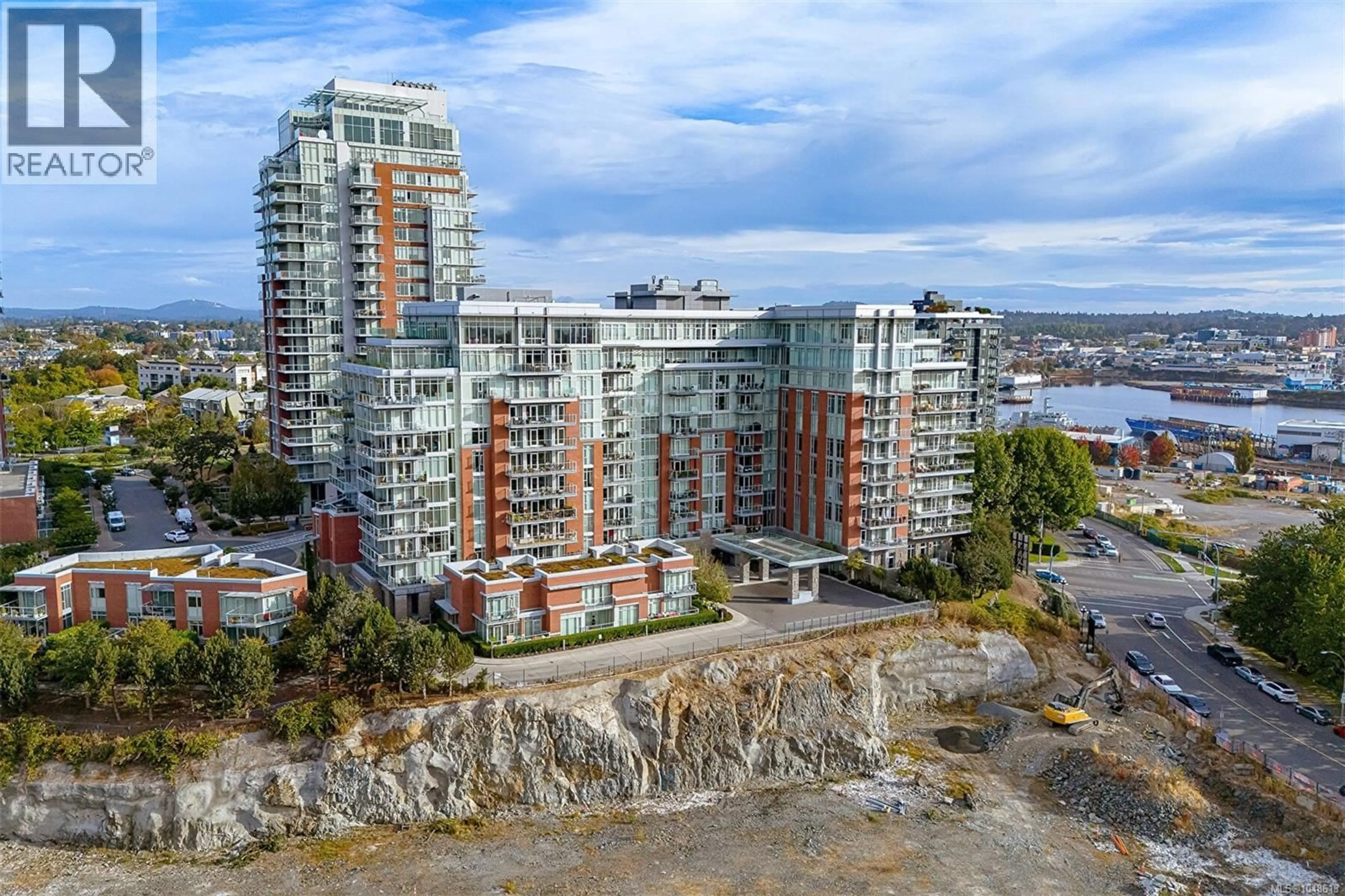 A pic from outside/outdoor area/front of a property/back of a property/a pic from drone, unknown for 313 - 100 SAGHALIE ROAD, Victoria British Columbia V9A0A1