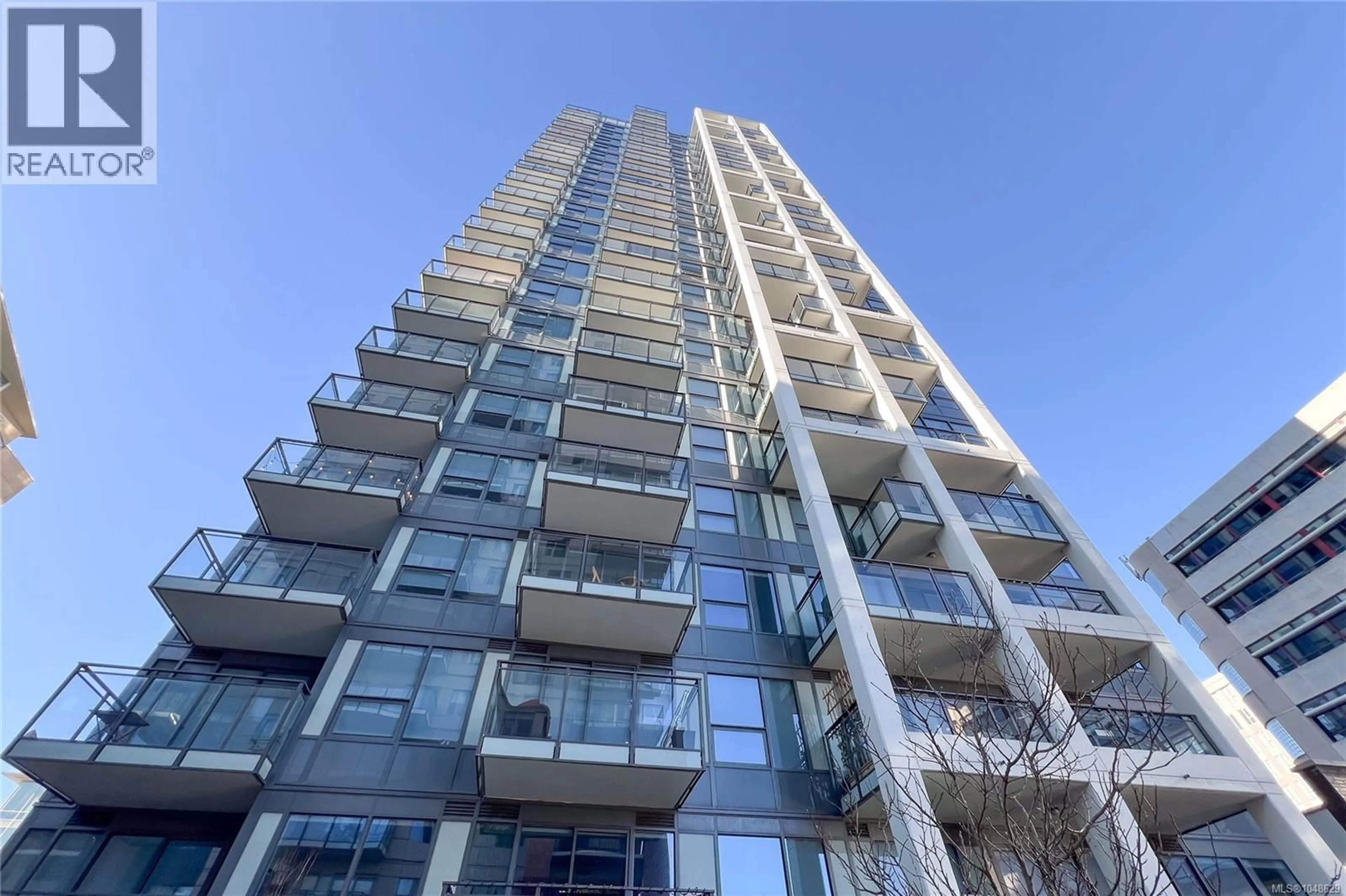A pic from outside/outdoor area/front of a property/back of a property/a pic from drone, building for 1108 - 777 HERALD STREET, Victoria British Columbia V8T0C7