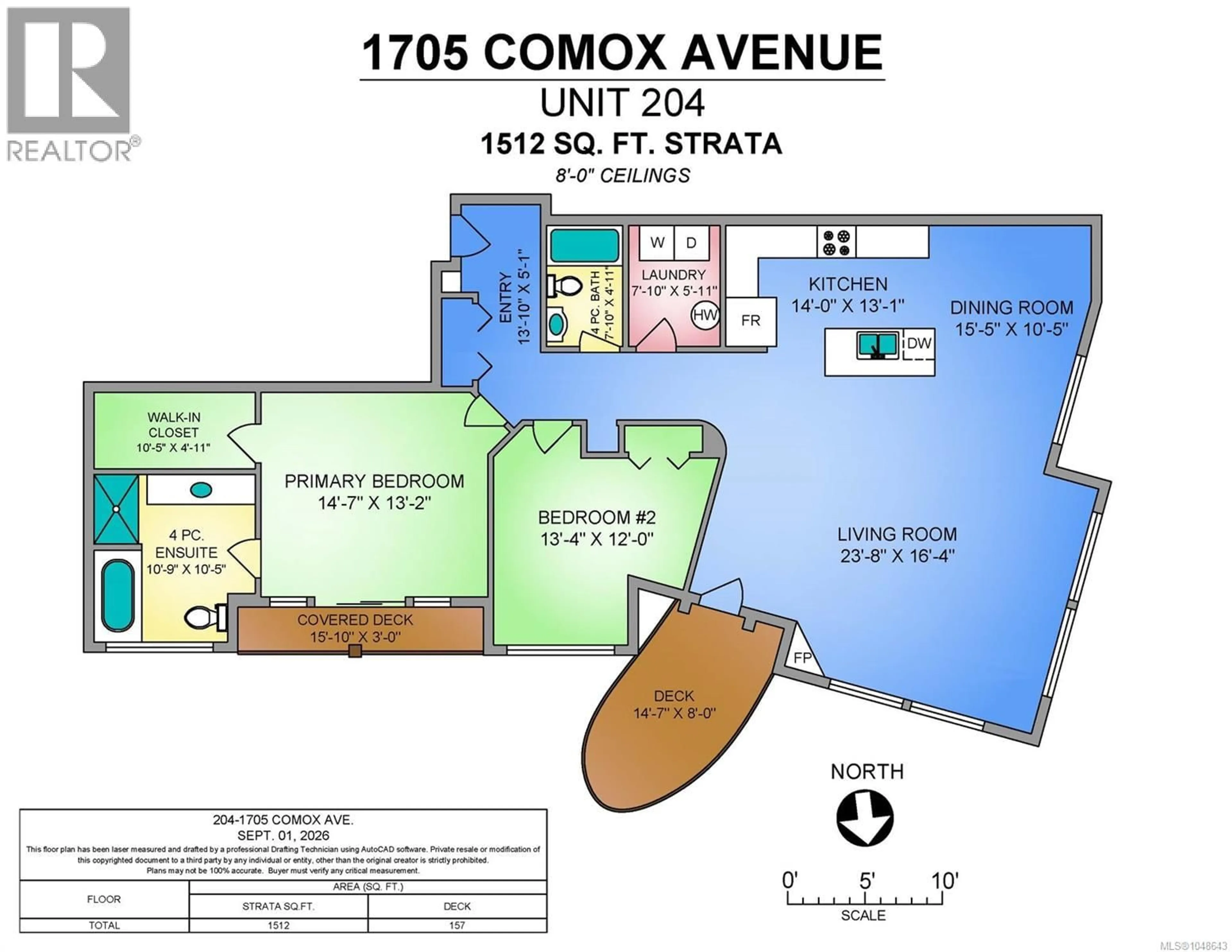 Floor plan for 204 - 1705 COMOX AVENUE, Comox British Columbia V9M3M1