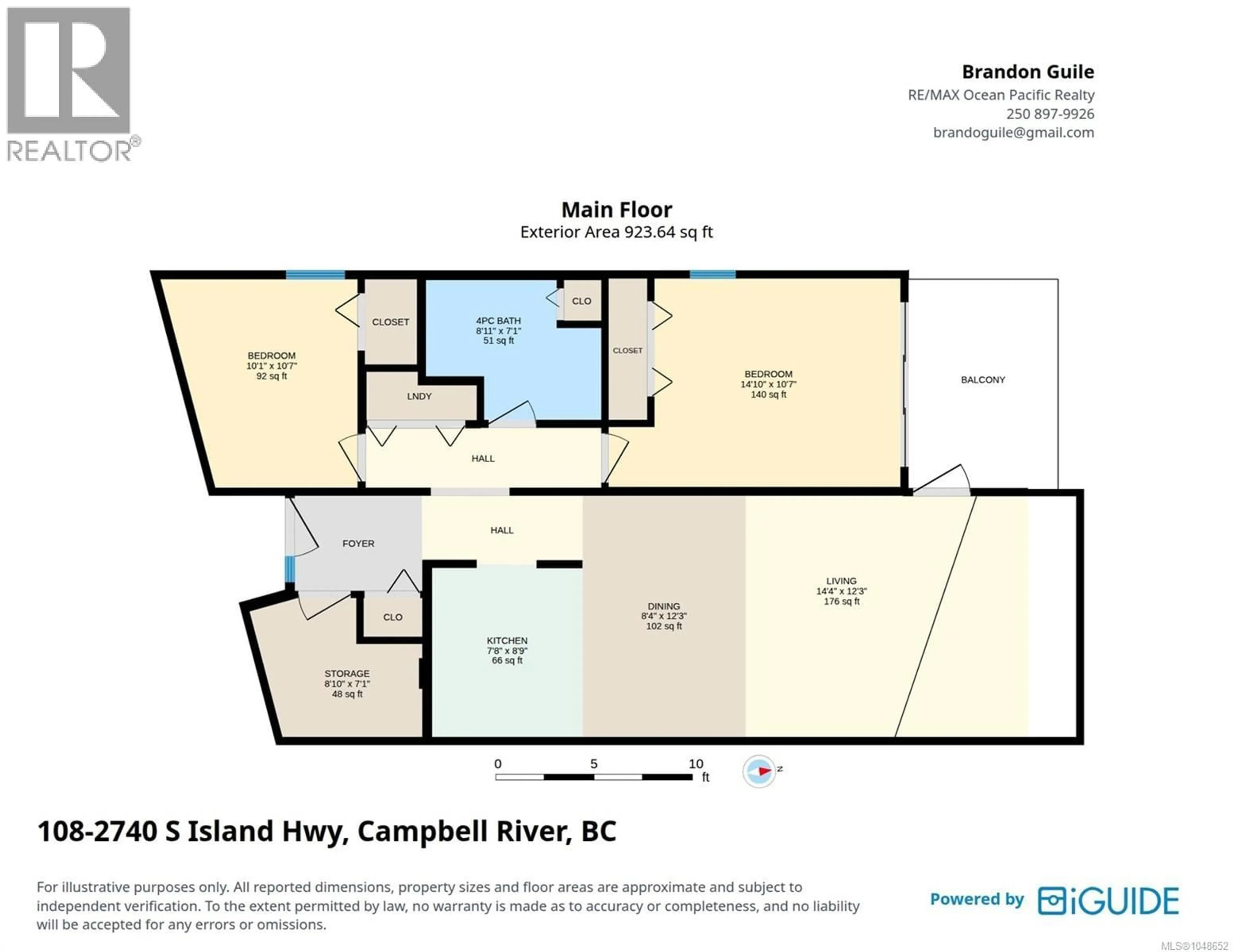 Floor plan for 108 - 2740 ISLAND HIGHWAY SOUTH, Campbell River British Columbia V9W1C7