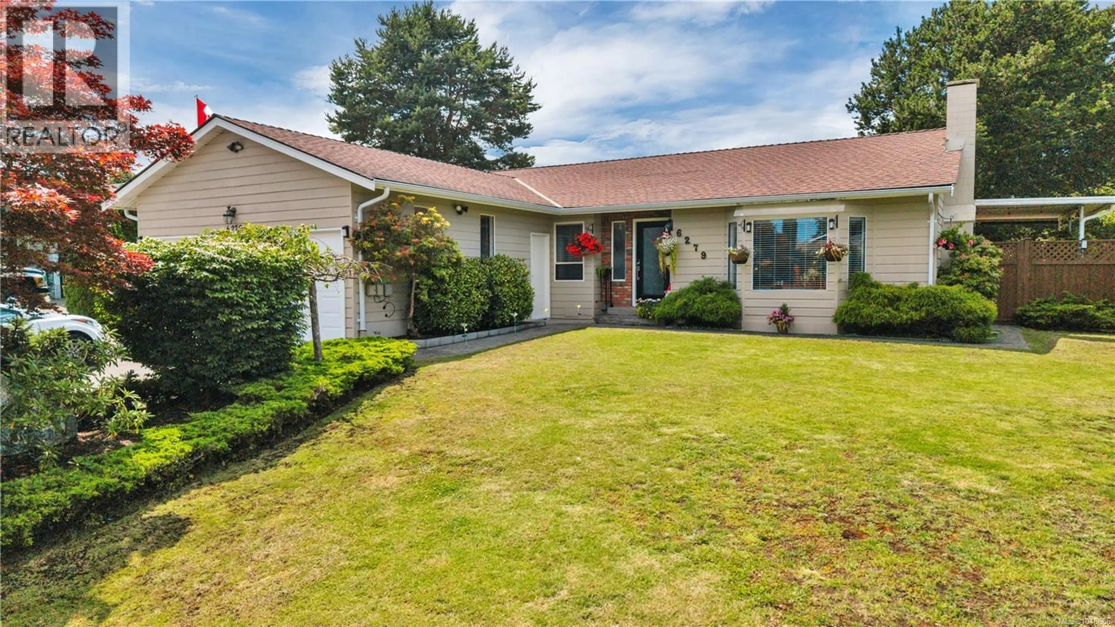 Home with vinyl exterior material, street for 6279 BLUEBACK ROAD, Nanaimo British Columbia V9V1A9