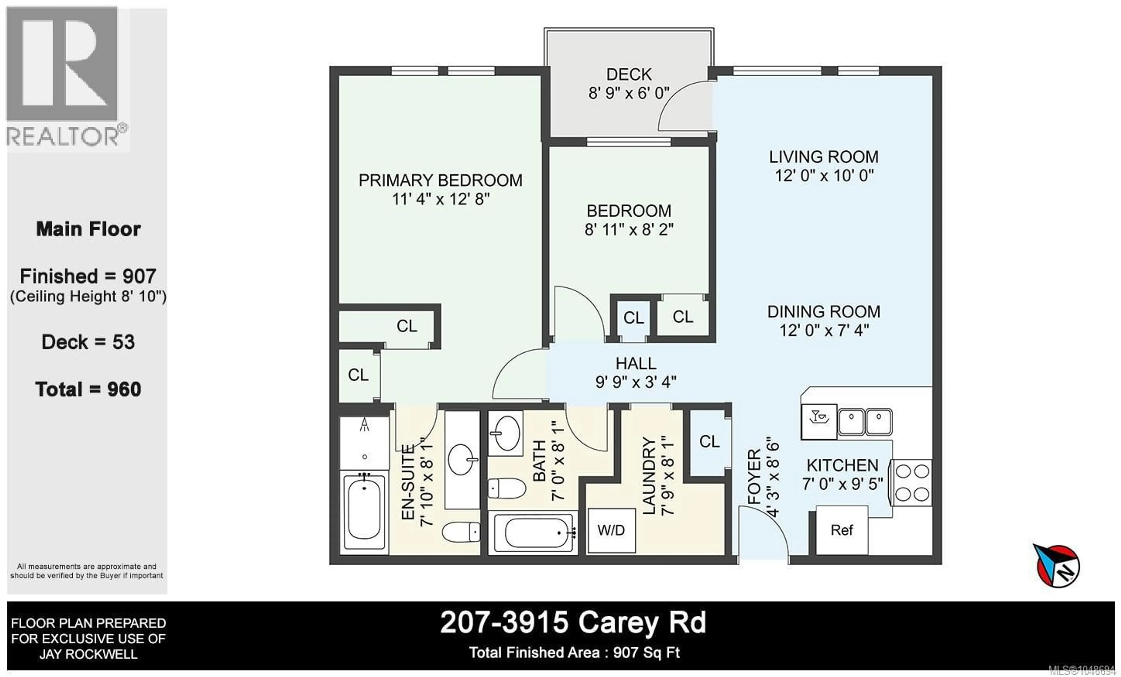 Floor plan for 207 - 3915 CAREY ROAD, Saanich British Columbia V8Z4E3
