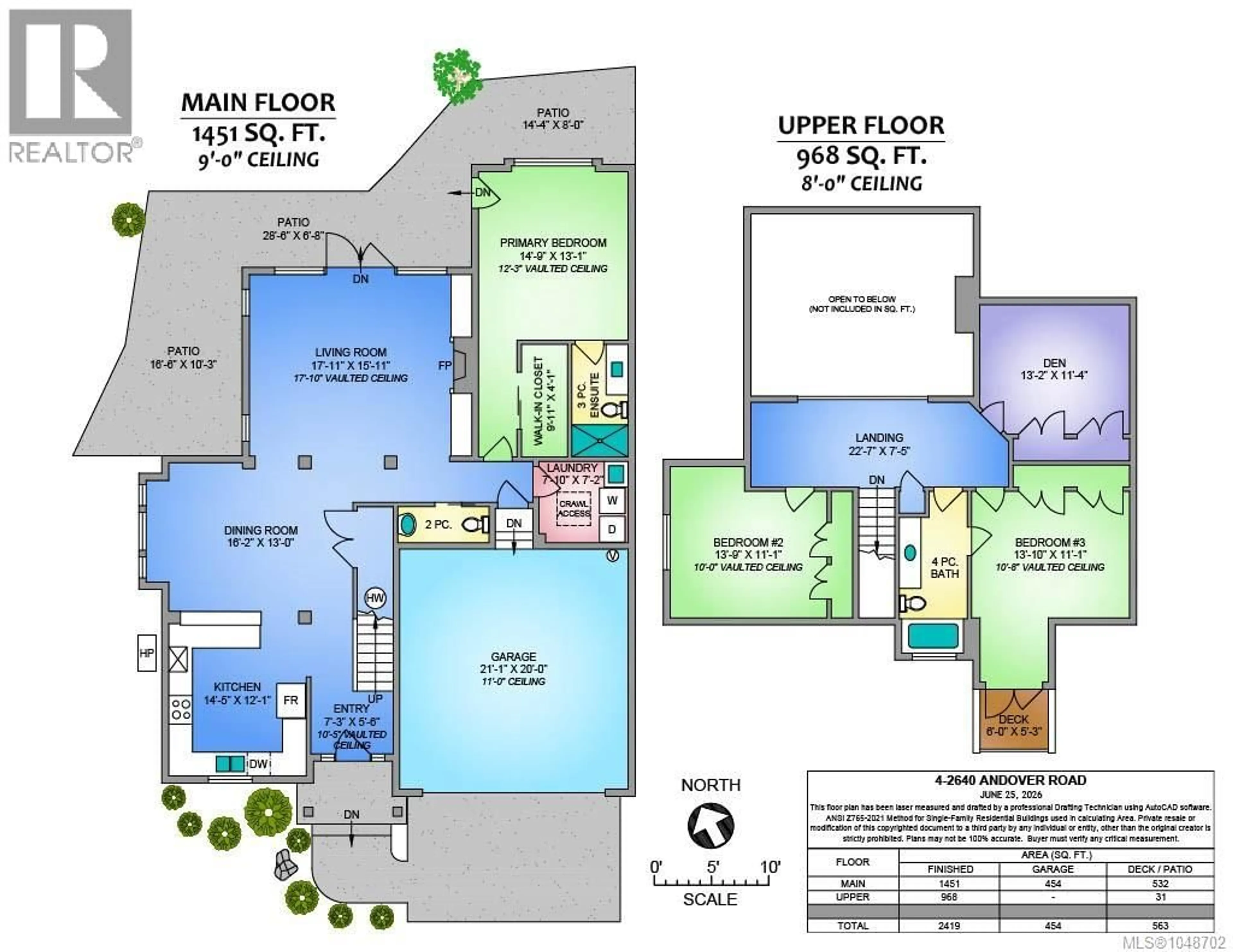 Floor plan for 4 - 2640 ANDOVER ROAD, Nanoose Bay British Columbia V9P9K7