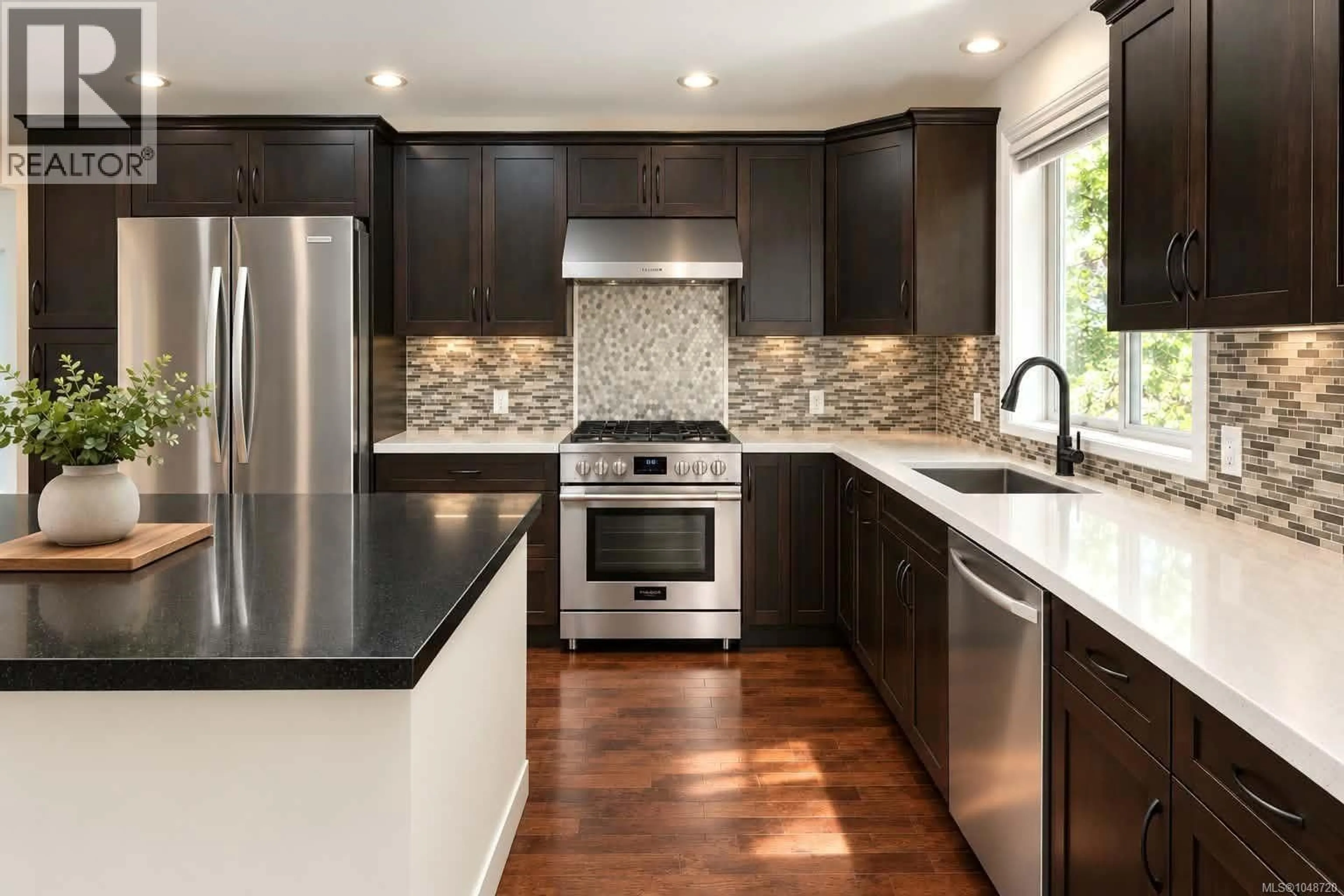 Contemporary kitchen, ceramic/tile floor for 2689 CRYSTALVIEW DRIVE, Langford British Columbia V9B5S5
