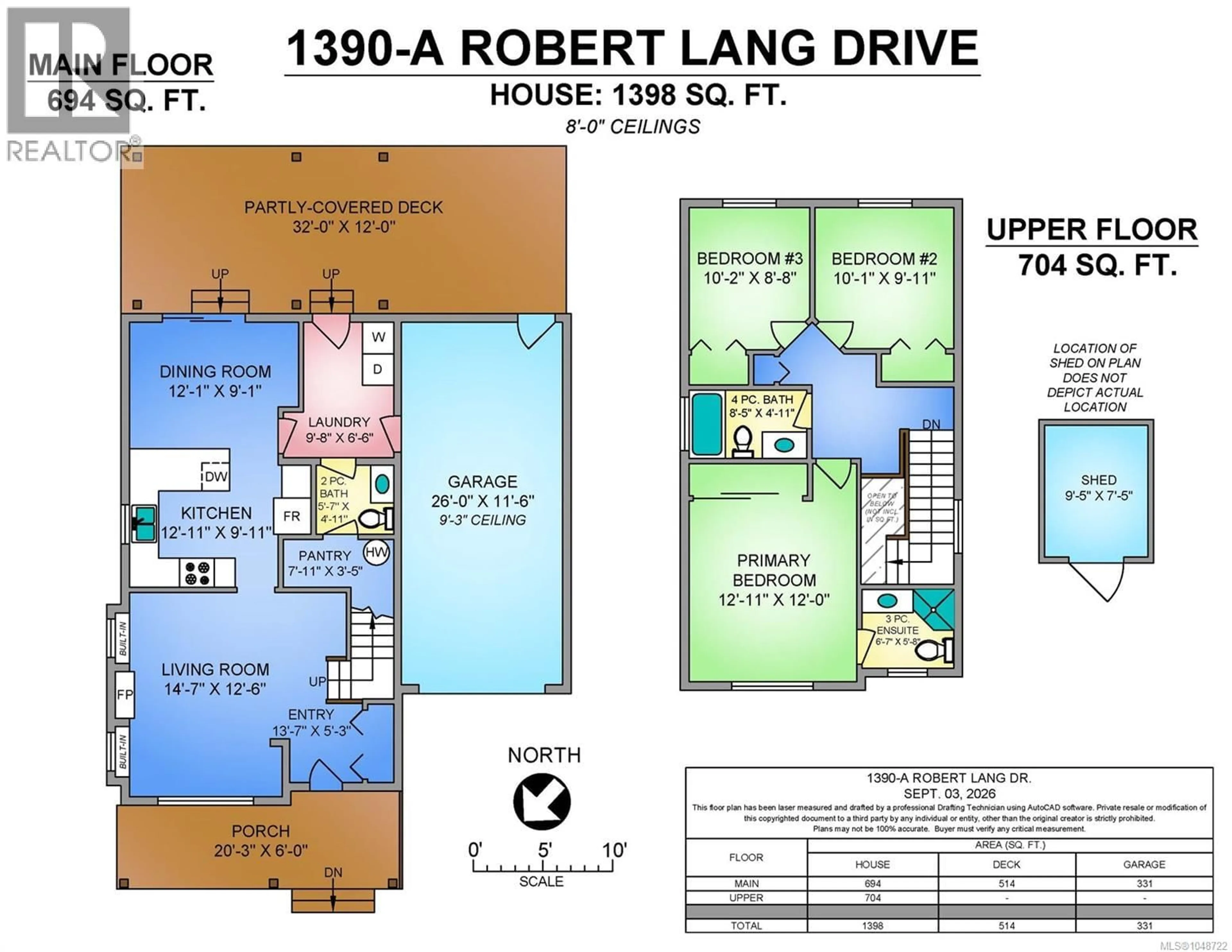 Floor plan for A - 1390 ROBERT LANG DRIVE, Courtenay British Columbia V9N1A1