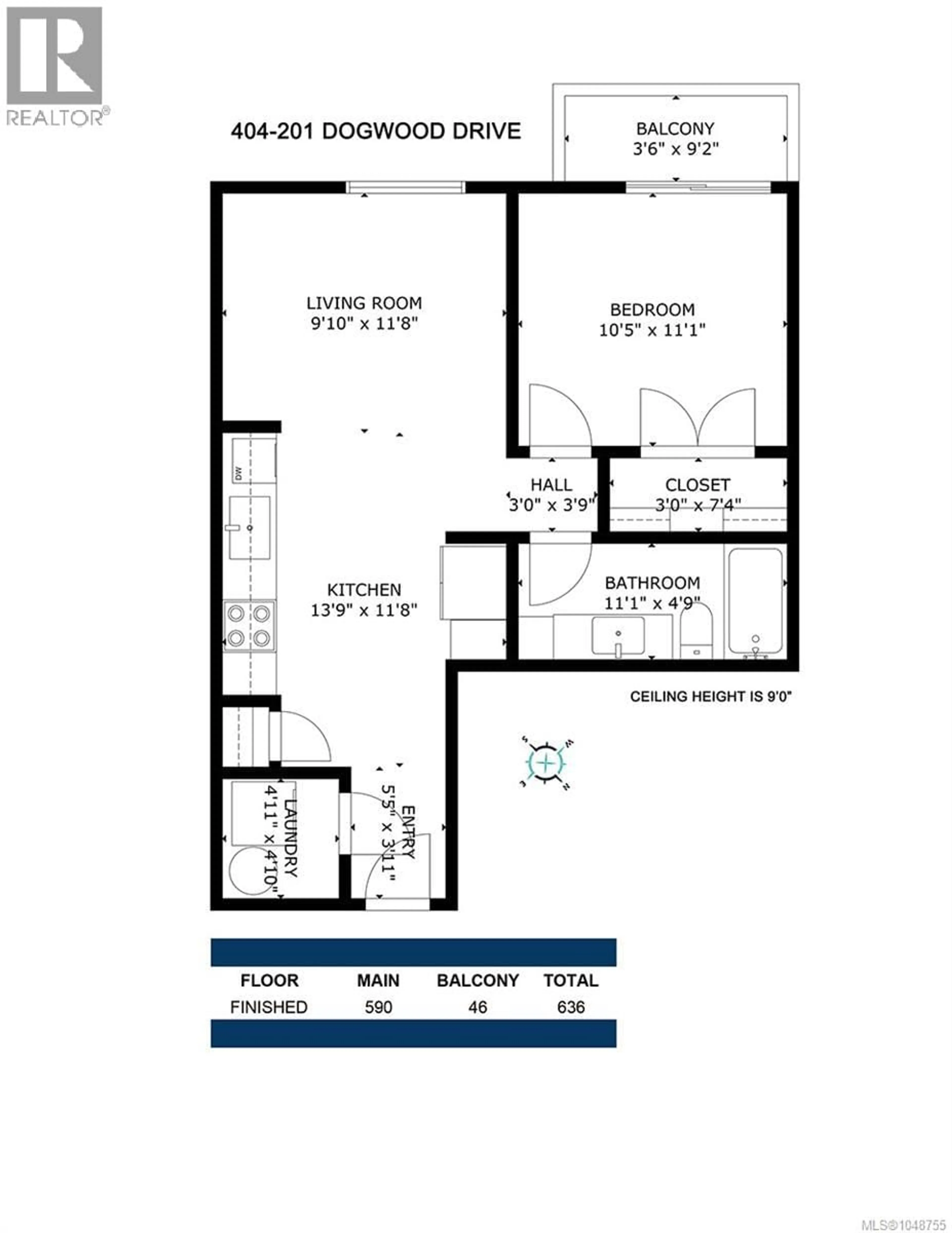 Floor plan for 404 - 201 DOGWOOD DRIVE, Ladysmith British Columbia V9G0C3