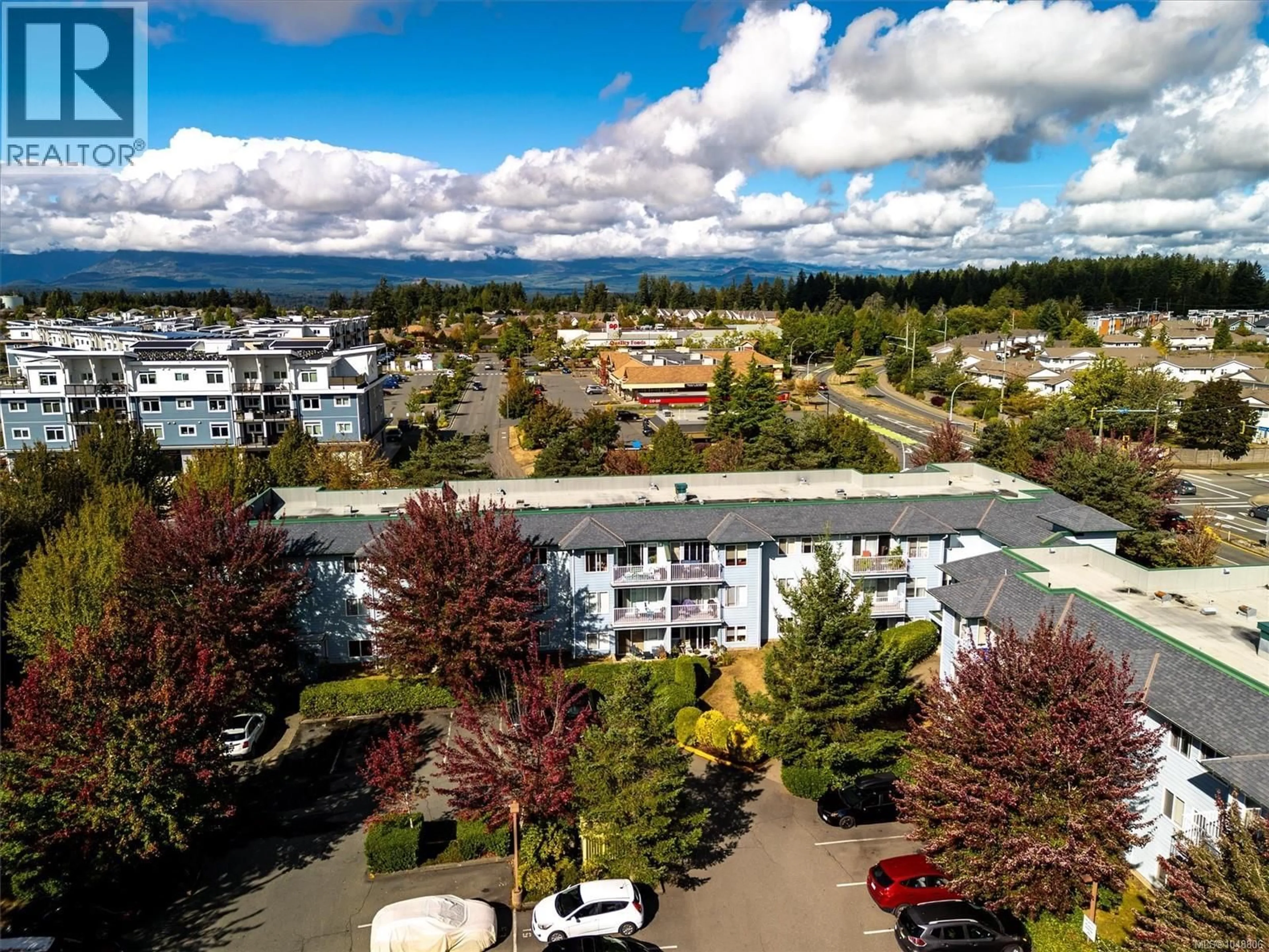 A pic from outside/outdoor area/front of a property/back of a property/a pic from drone, unknown for 109C - 698 ASPEN ROAD, Comox British Columbia V3S3S9