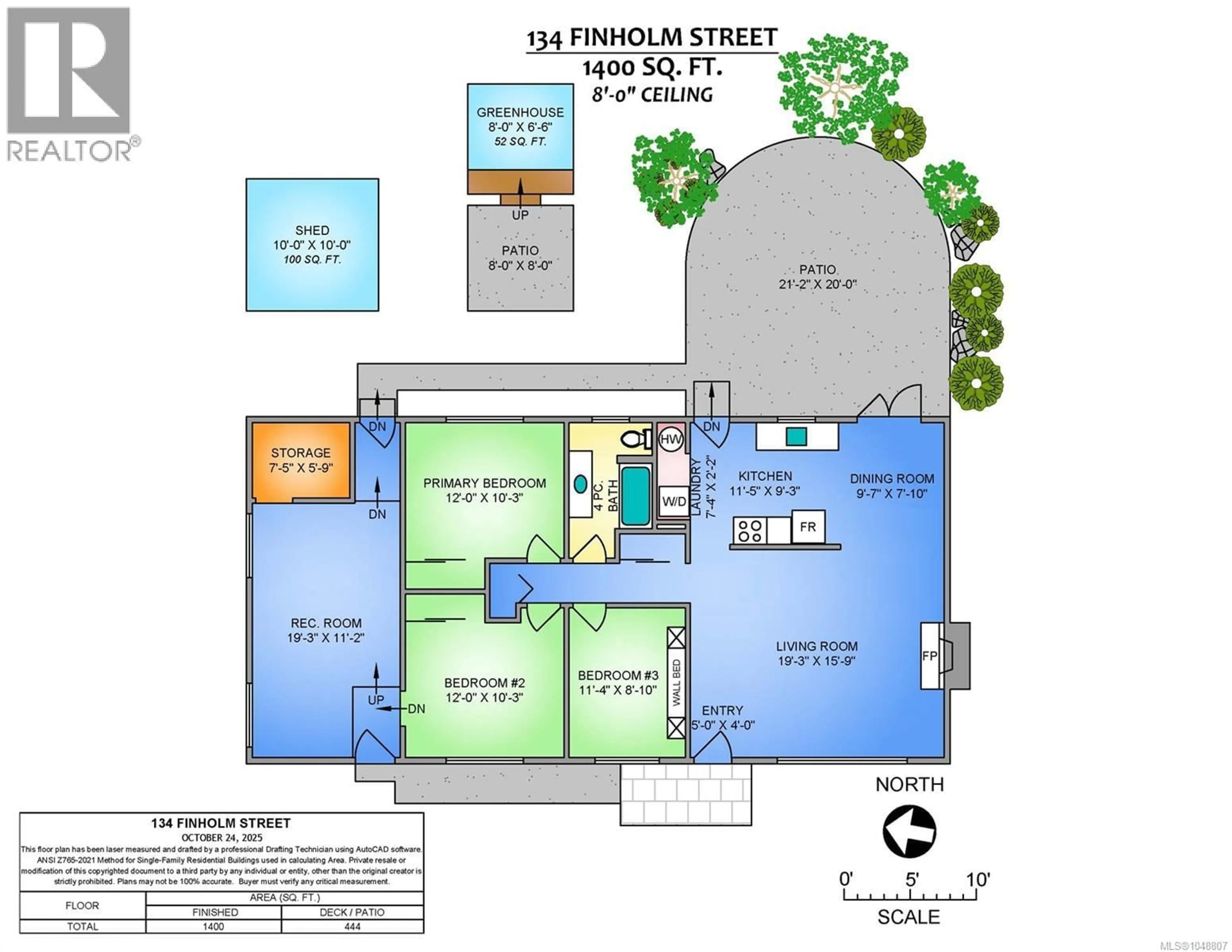 Floor plan for 134 FINHOLM STREET SOUTH, Parksville British Columbia V9P1H8