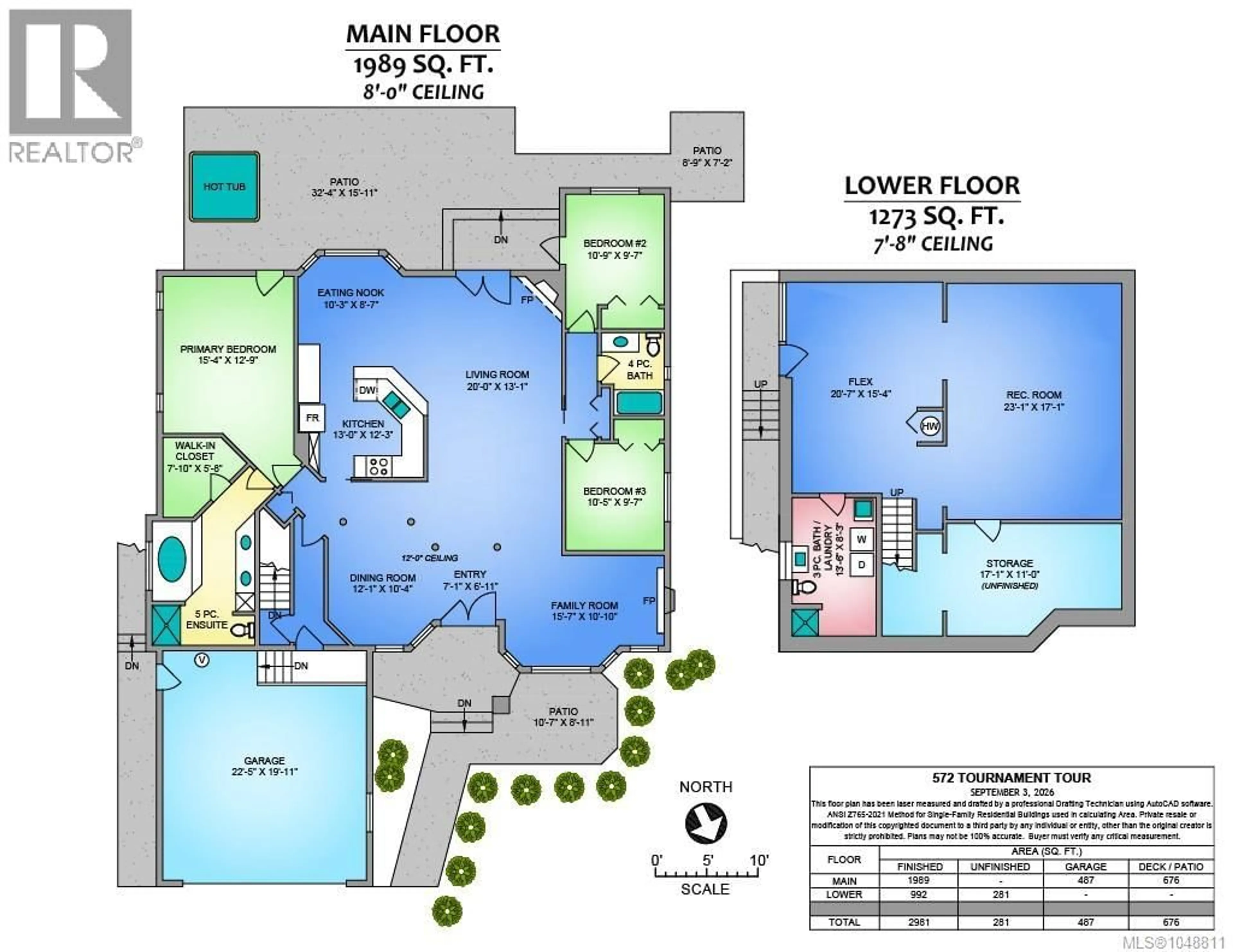 Floor plan for 572 TOURNAMENT, Qualicum Beach British Columbia V9K2J1