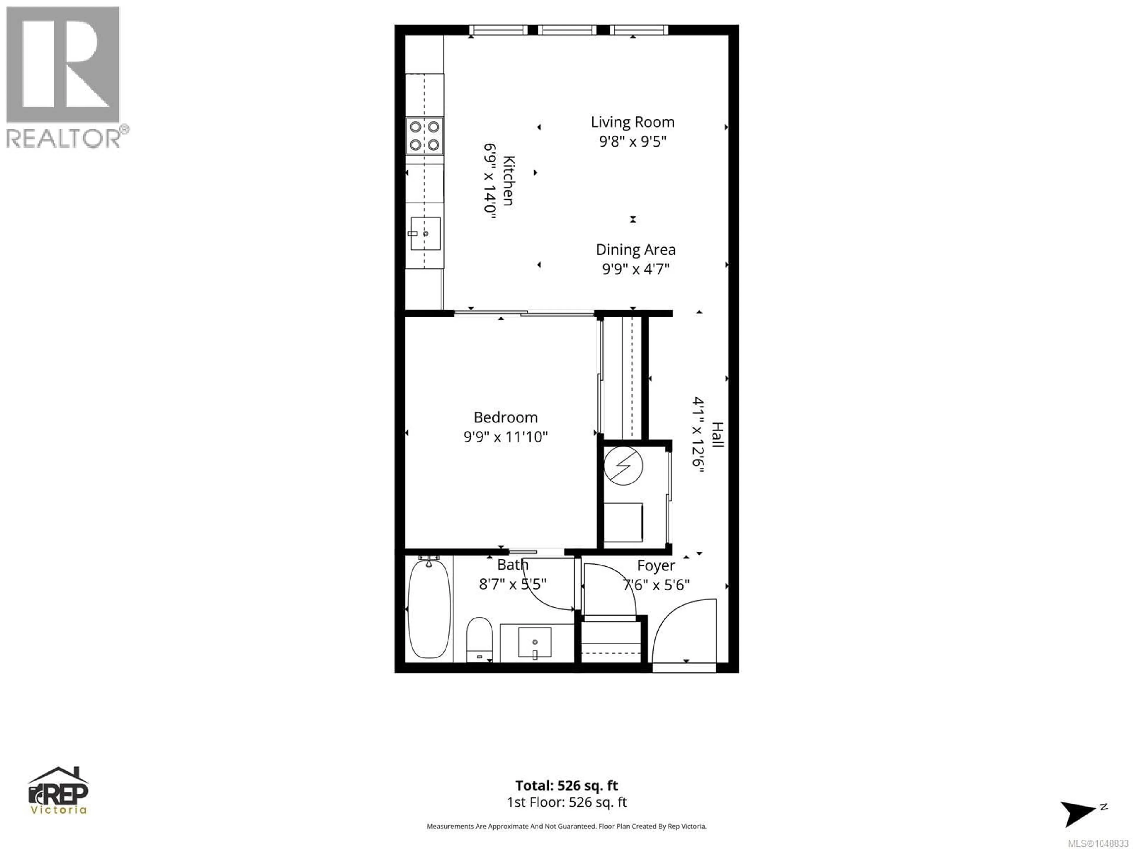 Floor plan for 207 - 601 HERALD STREET, Victoria British Columbia V8W1S8