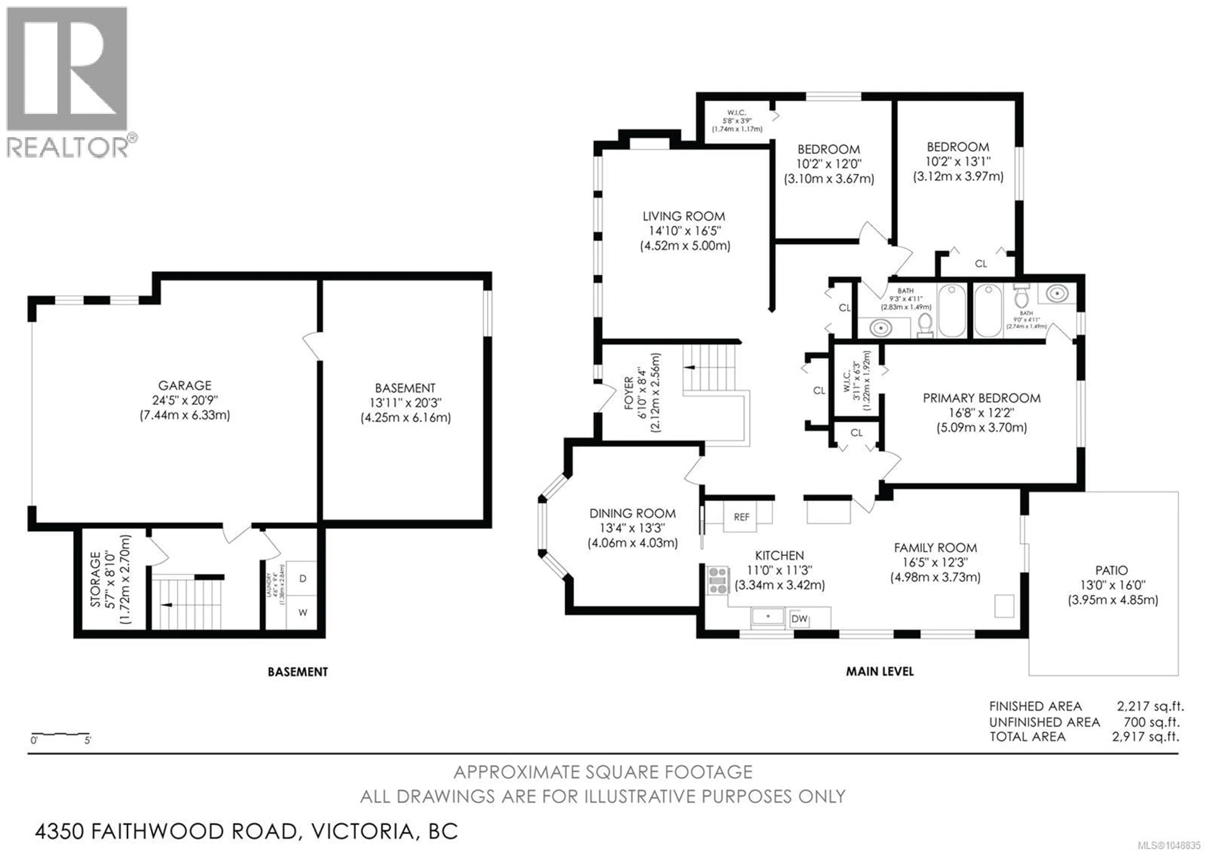 Floor plan for 4350 FAITHWOOD ROAD, Saanich British Columbia V8X4Z6