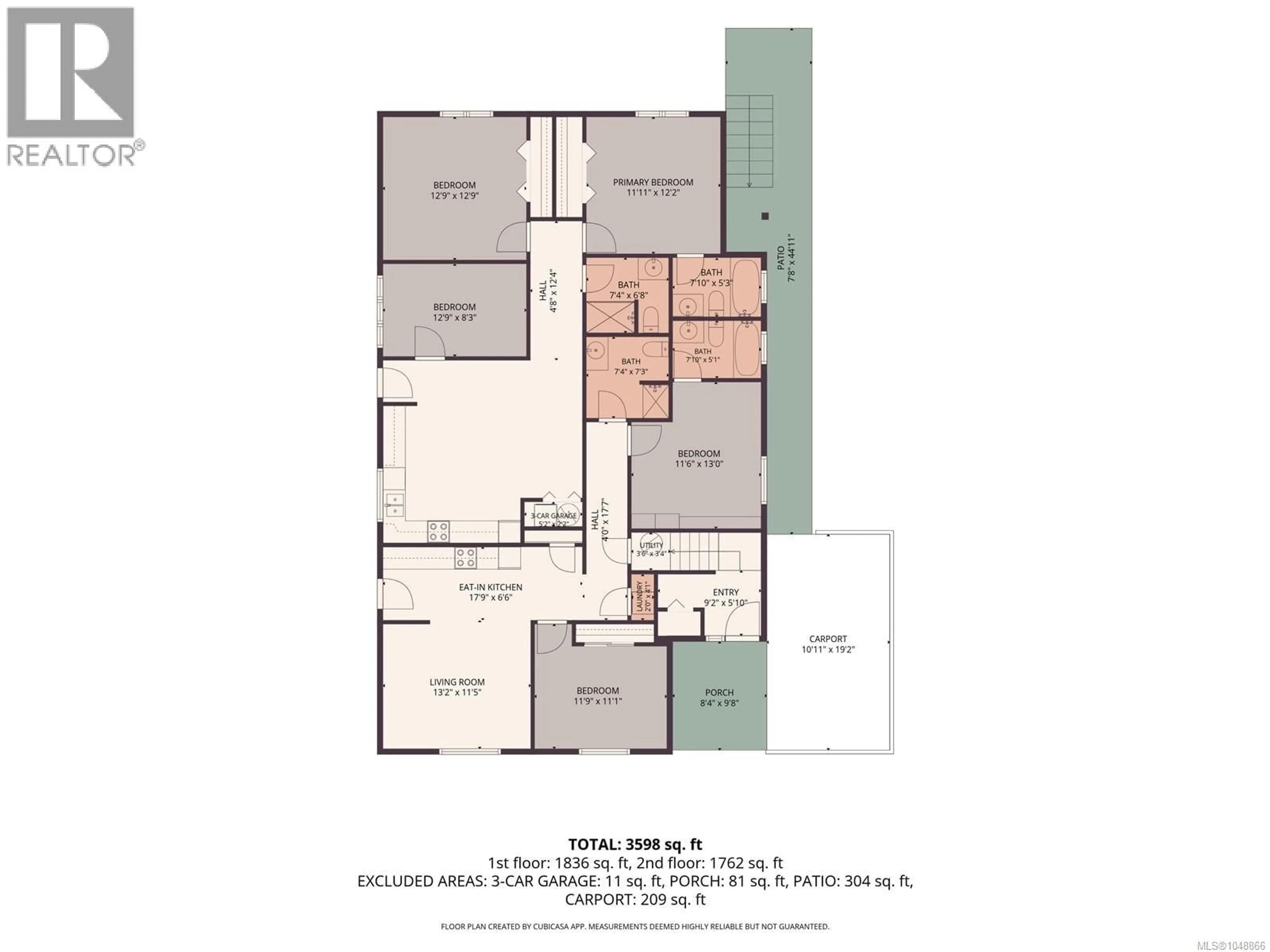 Floor plan for 611 SANDY COURT, Nanaimo British Columbia V9R1M1