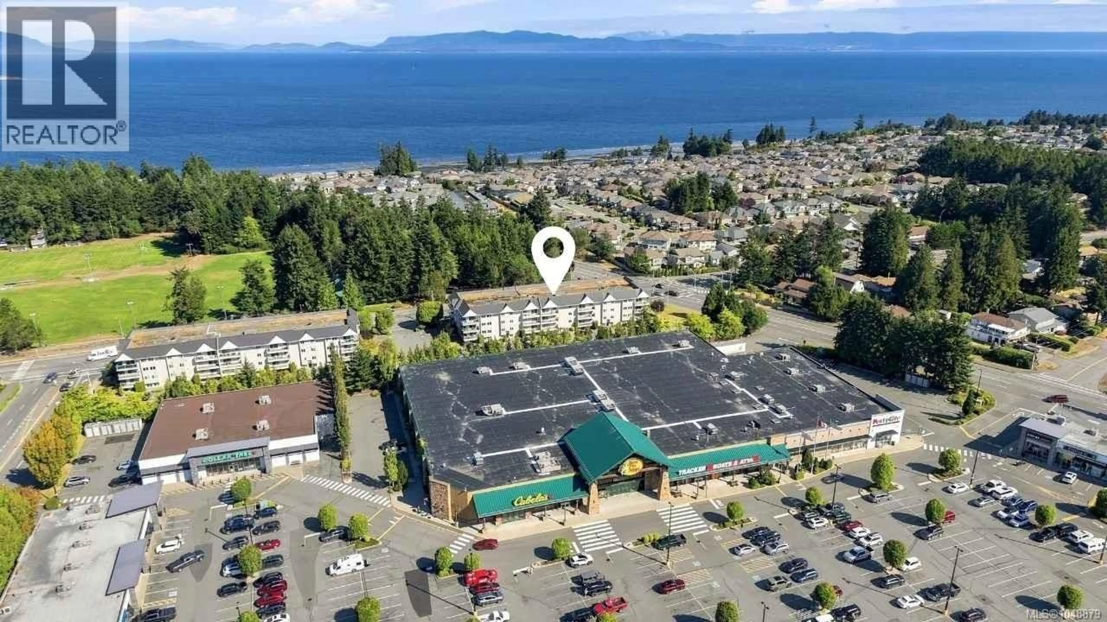 A pic from outside/outdoor area/front of a property/back of a property/a pic from drone, mountain view for 422 - 6711 DOVER ROAD, Nanaimo British Columbia V9V1L9
