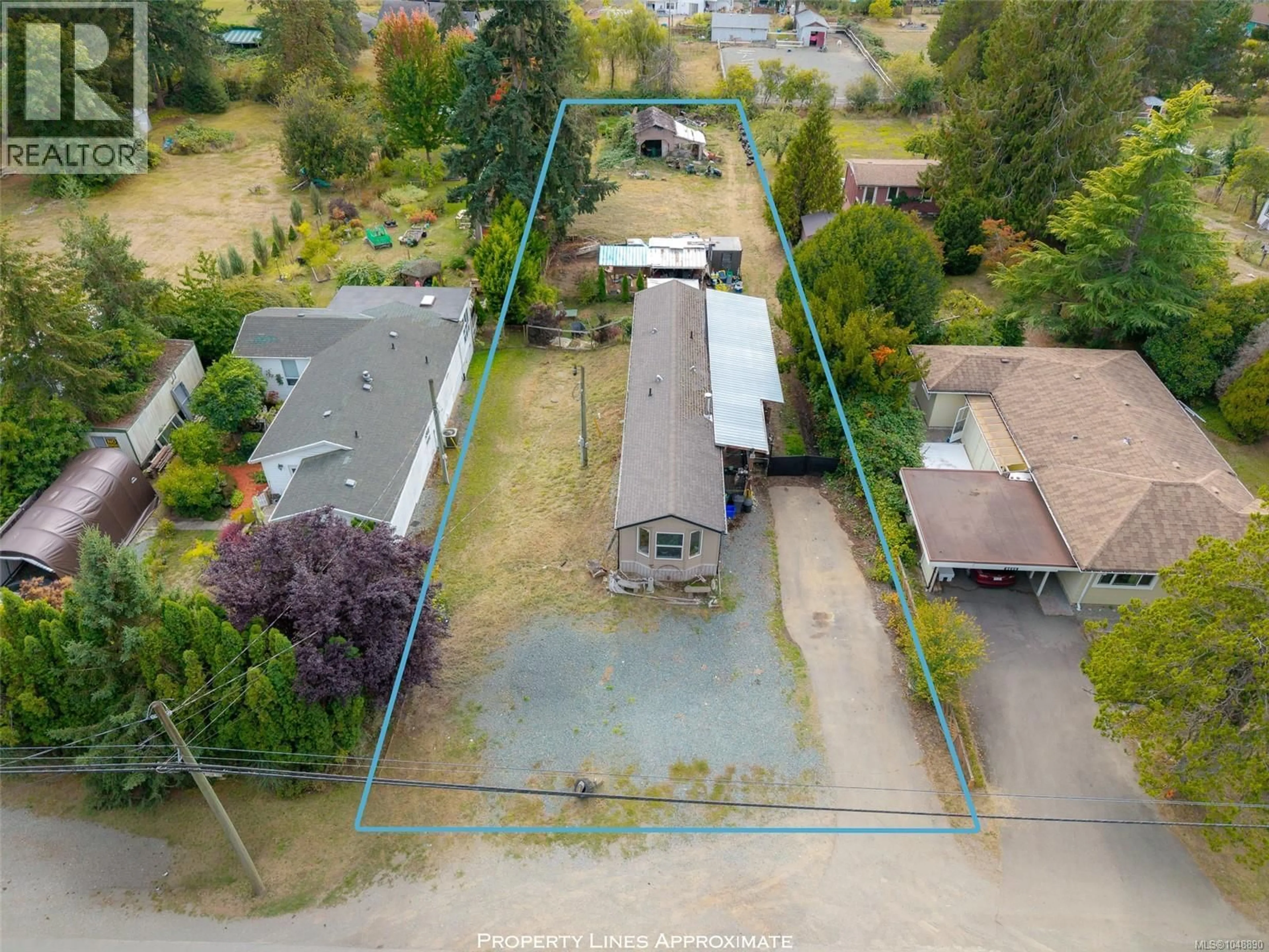 A pic from outside/outdoor area/front of a property/back of a property/a pic from drone, street for 5686 BEAVER CREEK ROAD, Port Alberni British Columbia V9Y4Z9