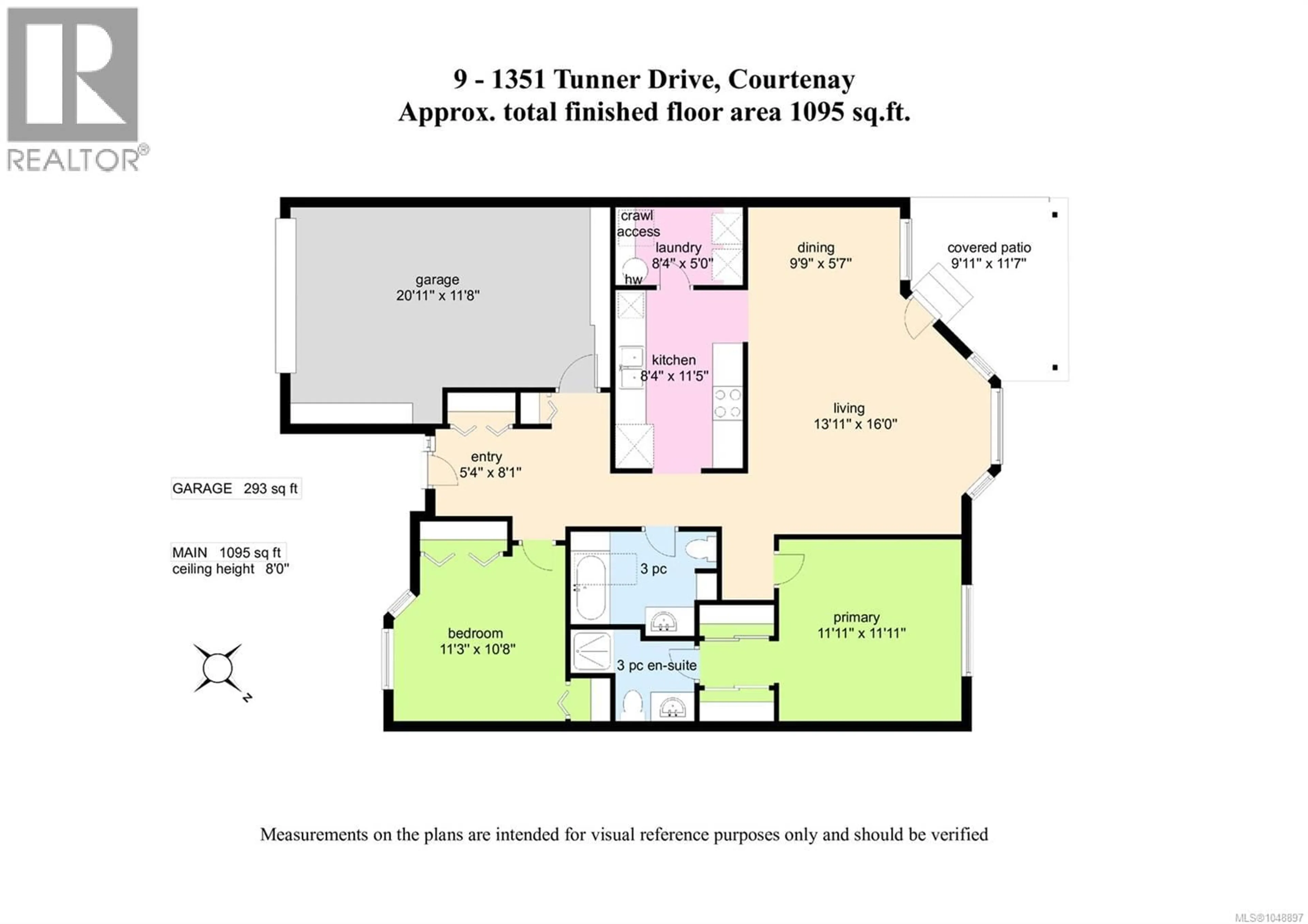 Floor plan for 9 - 1351 TUNNER DRIVE, Courtenay British Columbia V9N8V6