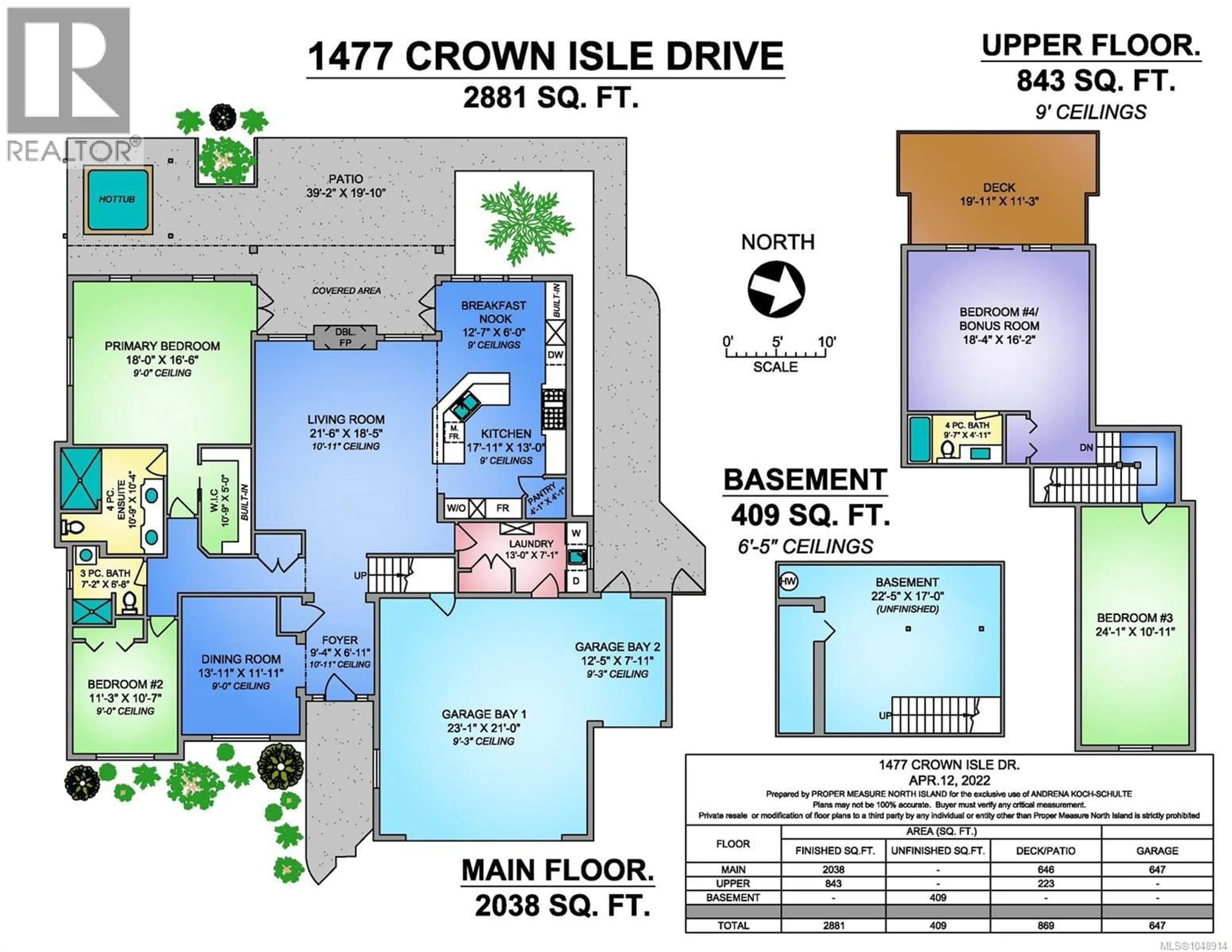 Floor plan for 1477 CROWN ISLE DRIVE, Courtenay British Columbia V9N3Z5