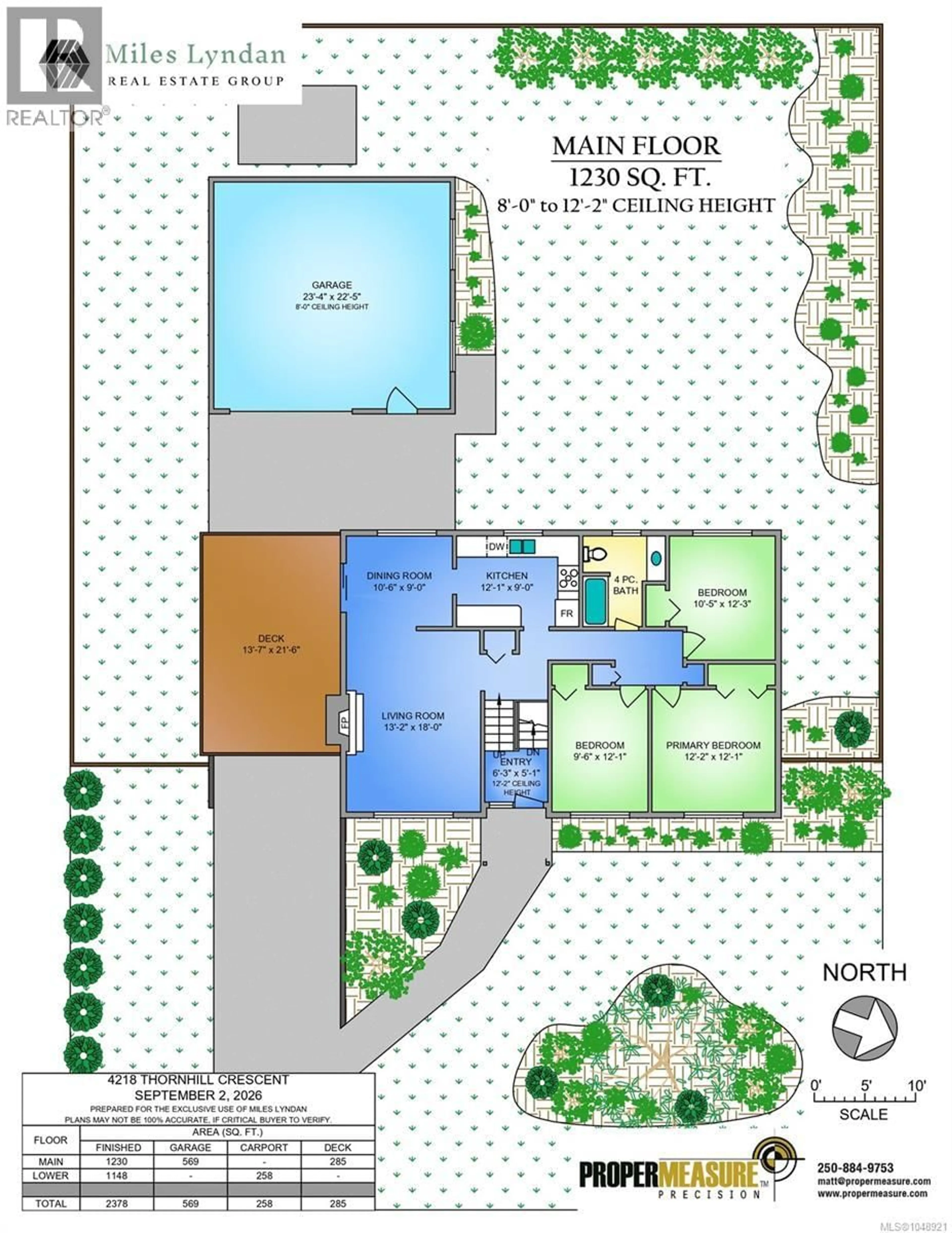Floor plan for 4218 THORNHILL CRESCENT, Saanich British Columbia V8N3G5