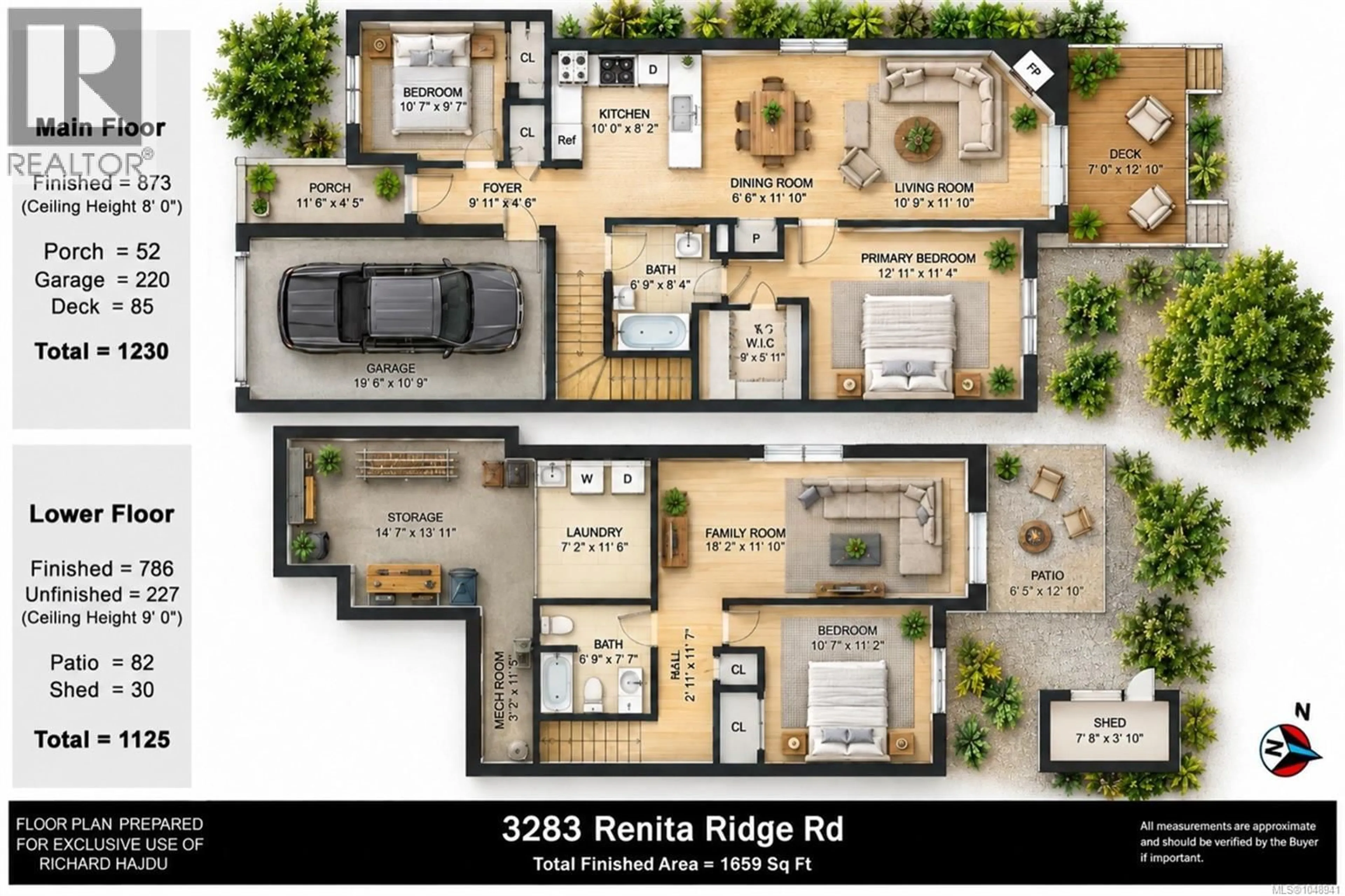 Floor plan for 3283 RENITA RIDGE ROAD, Duncan British Columbia V9L5J6