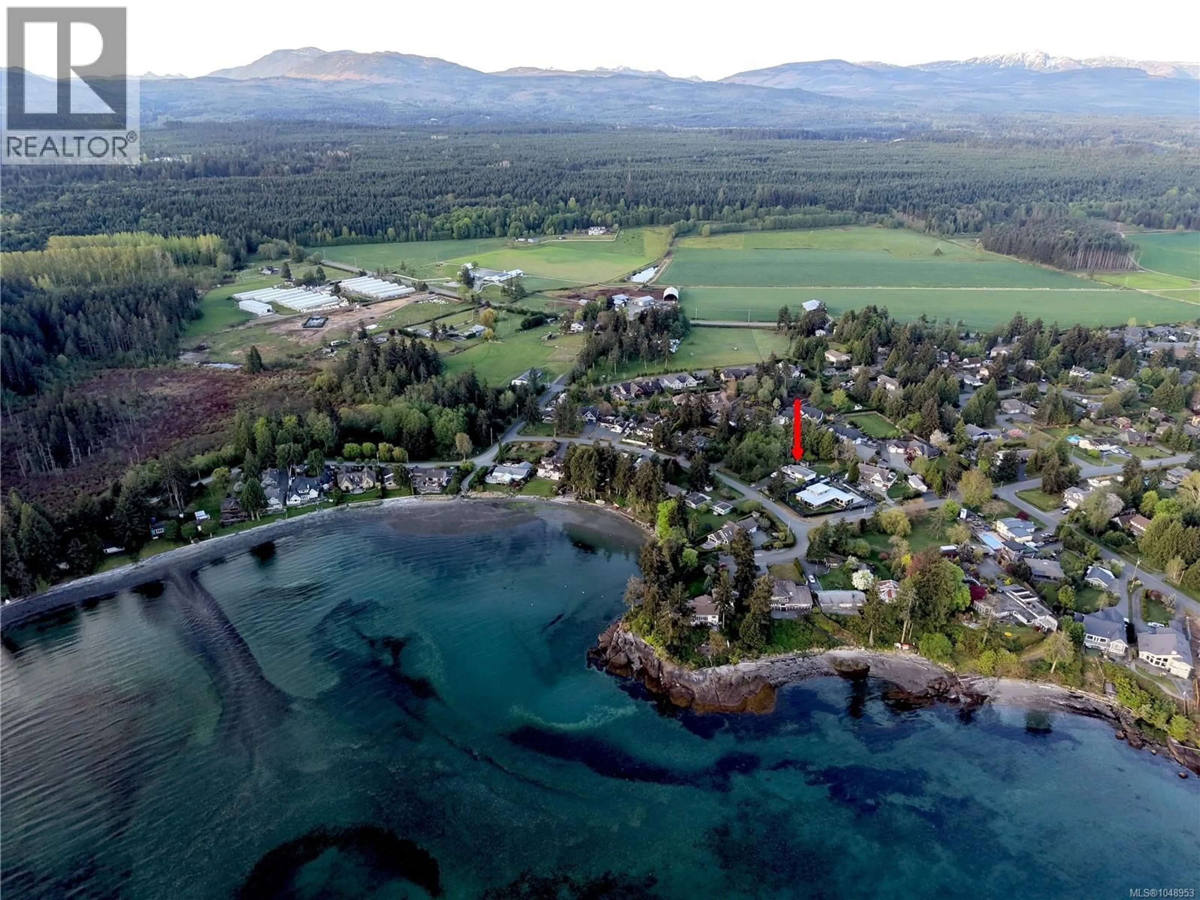 A pic from outside/outdoor area/front of a property/back of a property/a pic from drone, water/lake/river/ocean view for 1677 ACACIA ROAD, Nanoose Bay British Columbia V9P9C6