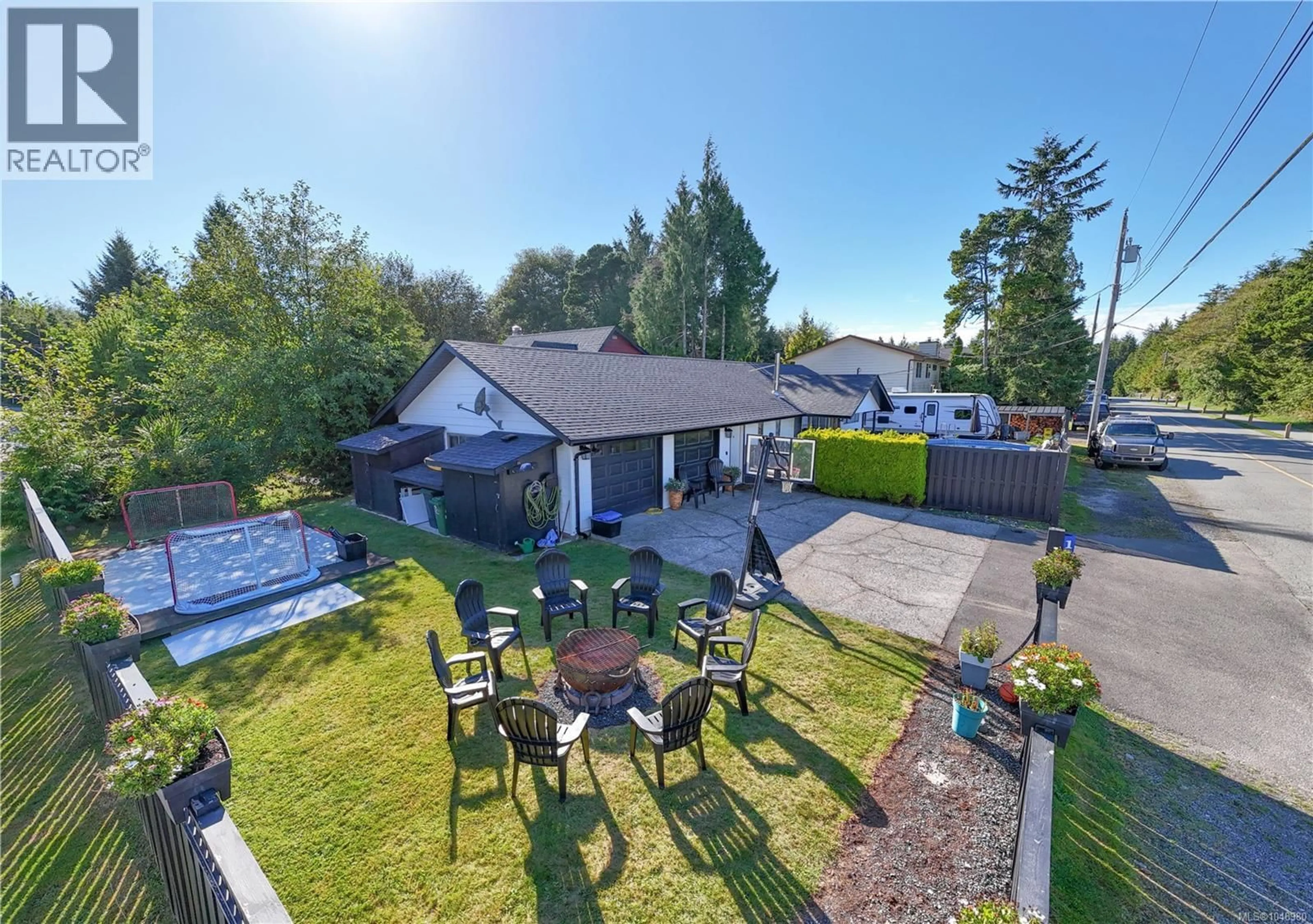 A pic from outside/outdoor area/front of a property/back of a property/a pic from drone, unknown for 1626 LARCH ROAD, Ucluelet British Columbia V0R3A0