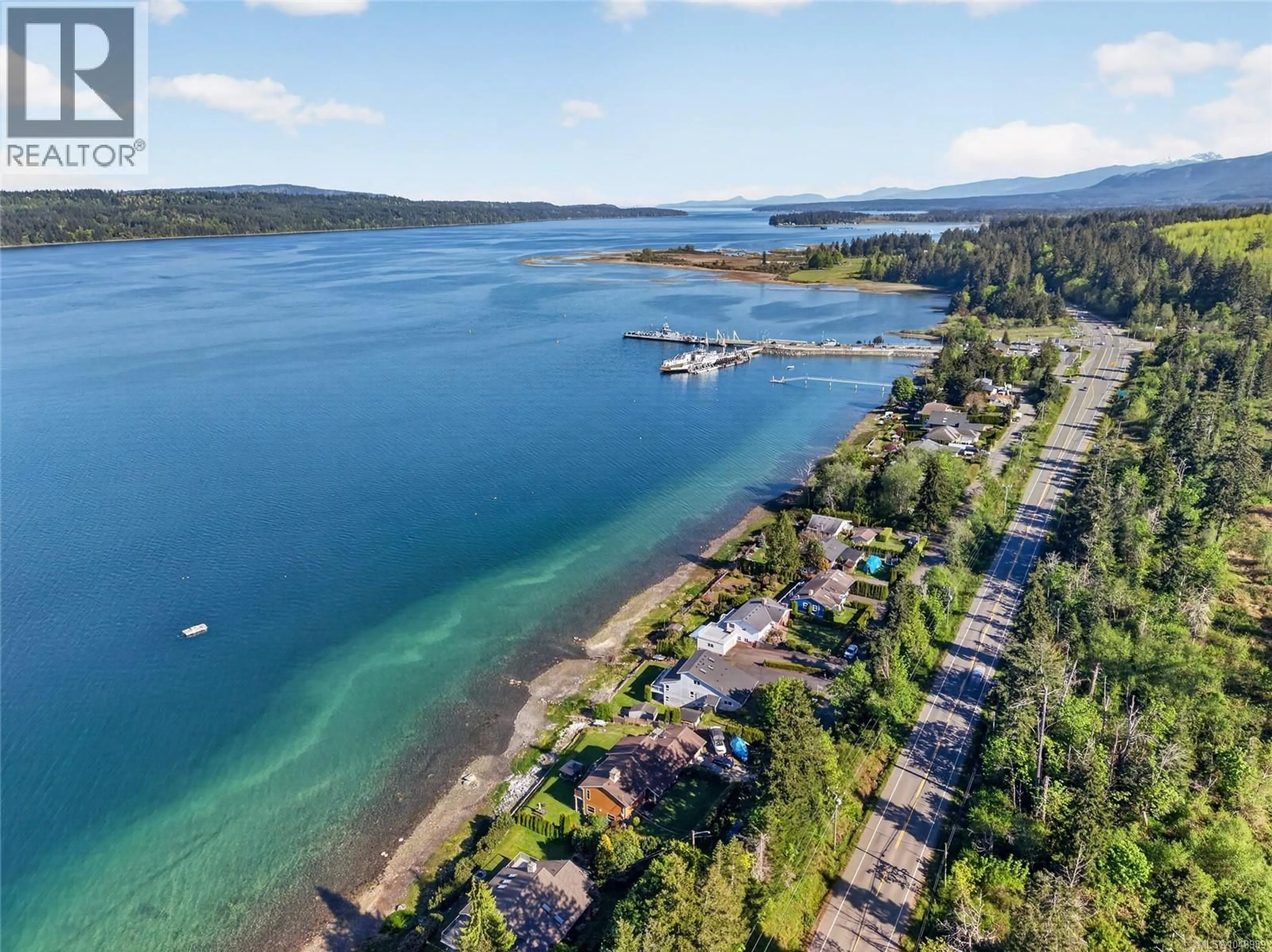 A pic from outside/outdoor area/front of a property/back of a property/a pic from drone, water/lake/river/ocean view for 6768 BUCKLEY BAY FRONTAGE ROAD WEST, Fanny Bay British Columbia V0R1W0