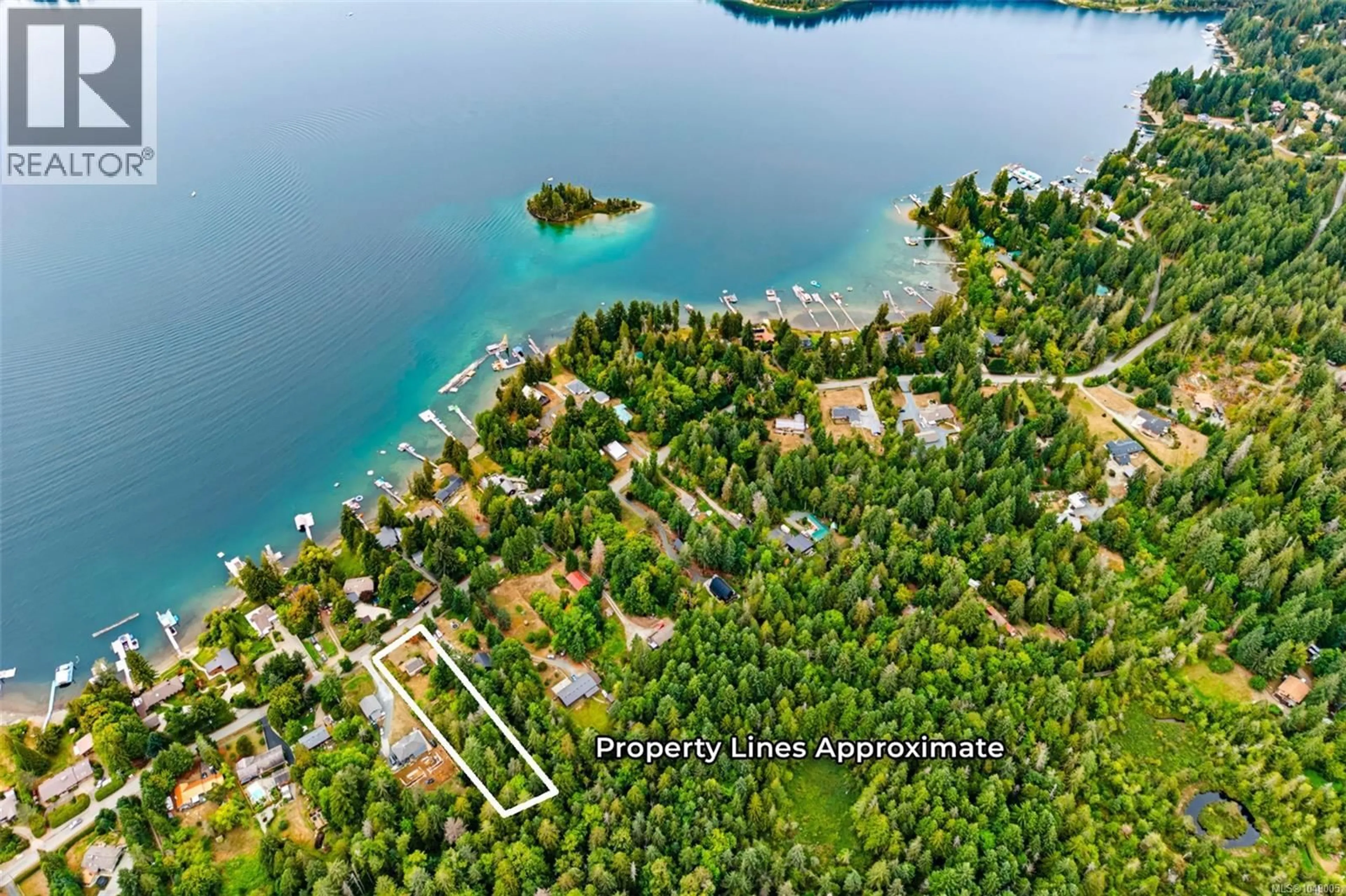A pic from outside/outdoor area/front of a property/back of a property/a pic from drone, water/lake/river/ocean view for 8908 FABER ROAD, Port Alberni British Columbia V9Y9B9