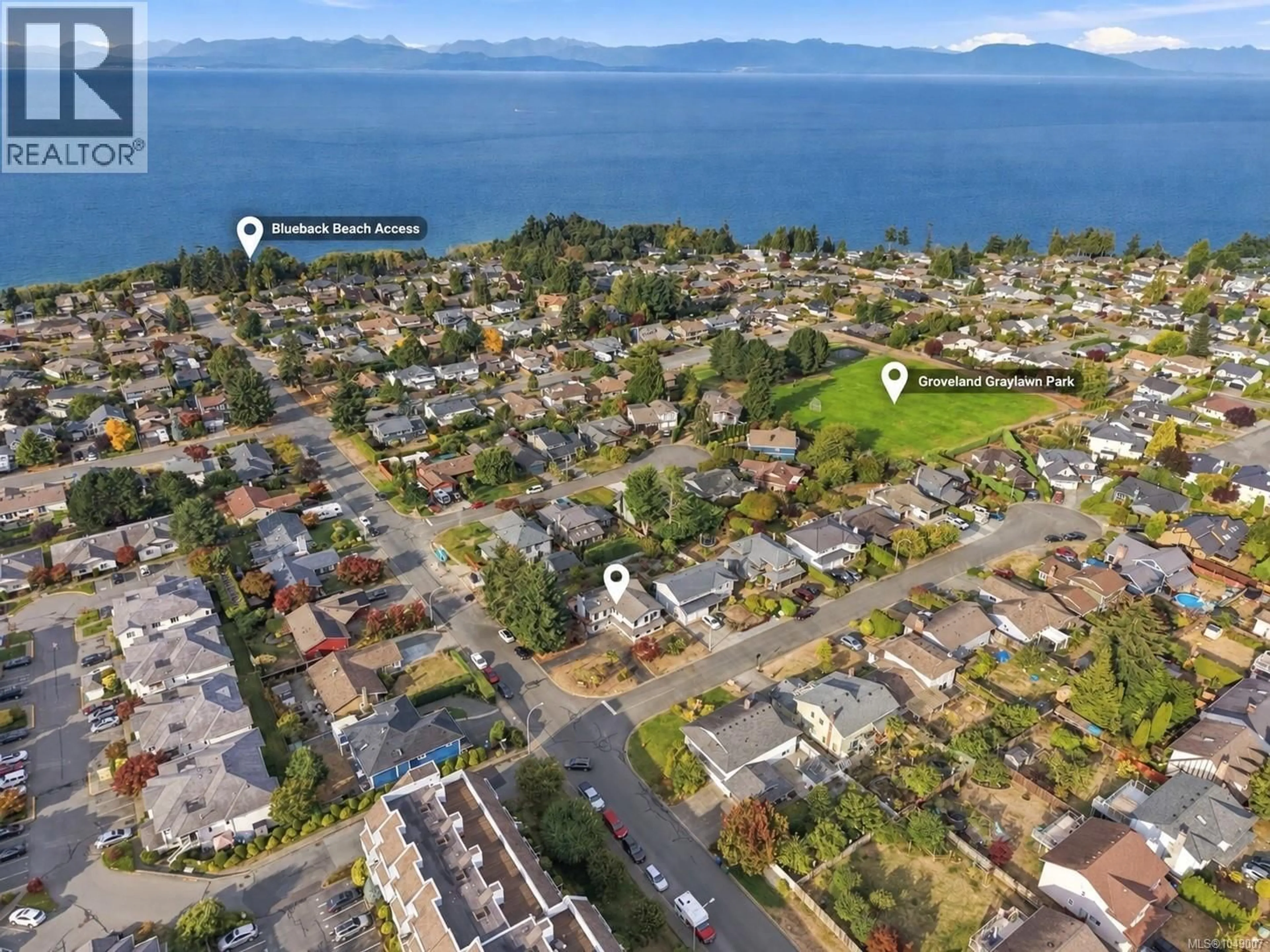 A pic from outside/outdoor area/front of a property/back of a property/a pic from drone, water/lake/river/ocean view for 200 KINGFISHER PLACE, Nanaimo British Columbia V9V1A9