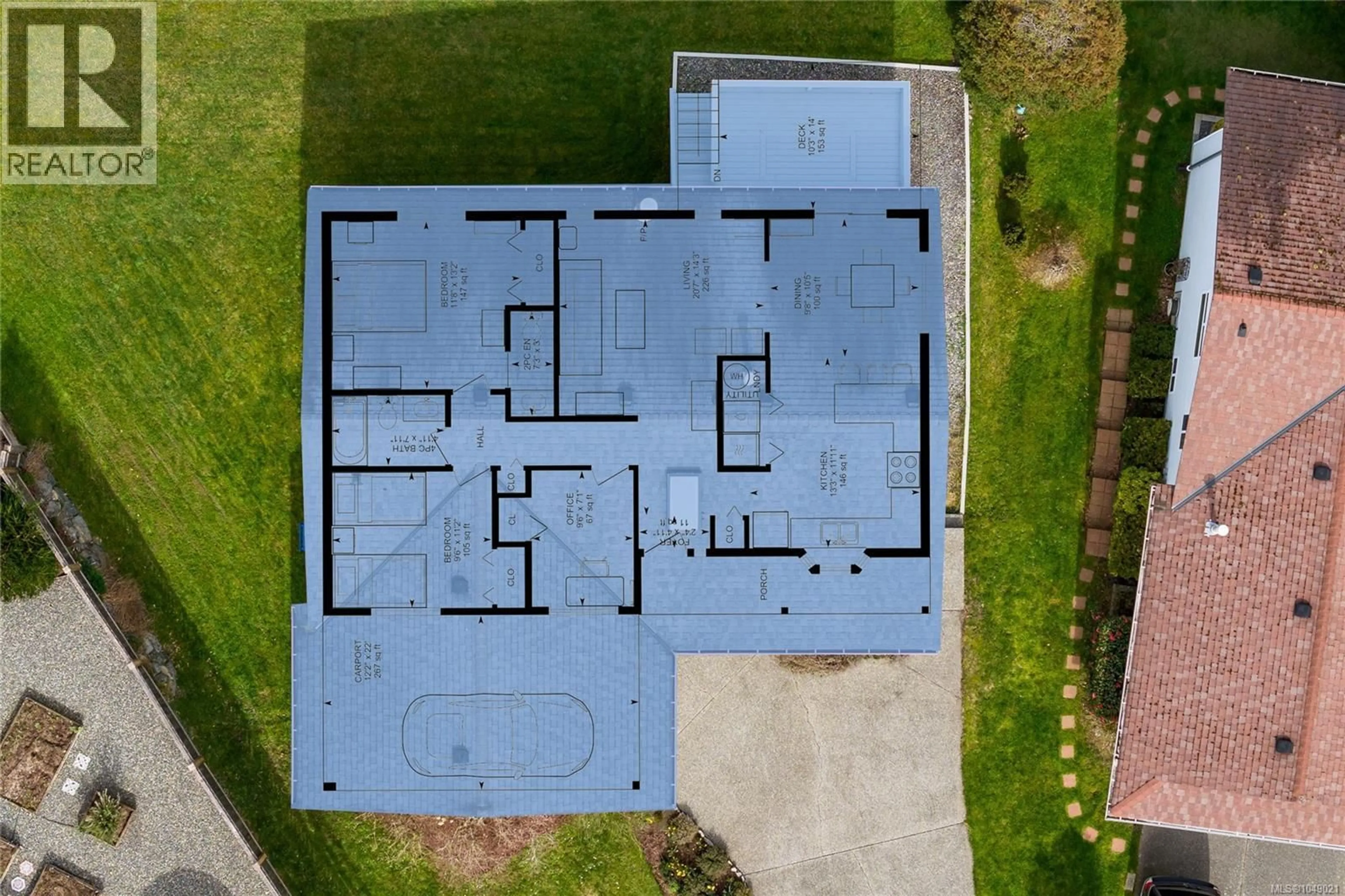 A pic from outside/outdoor area/front of a property/back of a property/a pic from drone, building for 125 SYLVAN PLACE, Nanaimo British Columbia V9R6S1