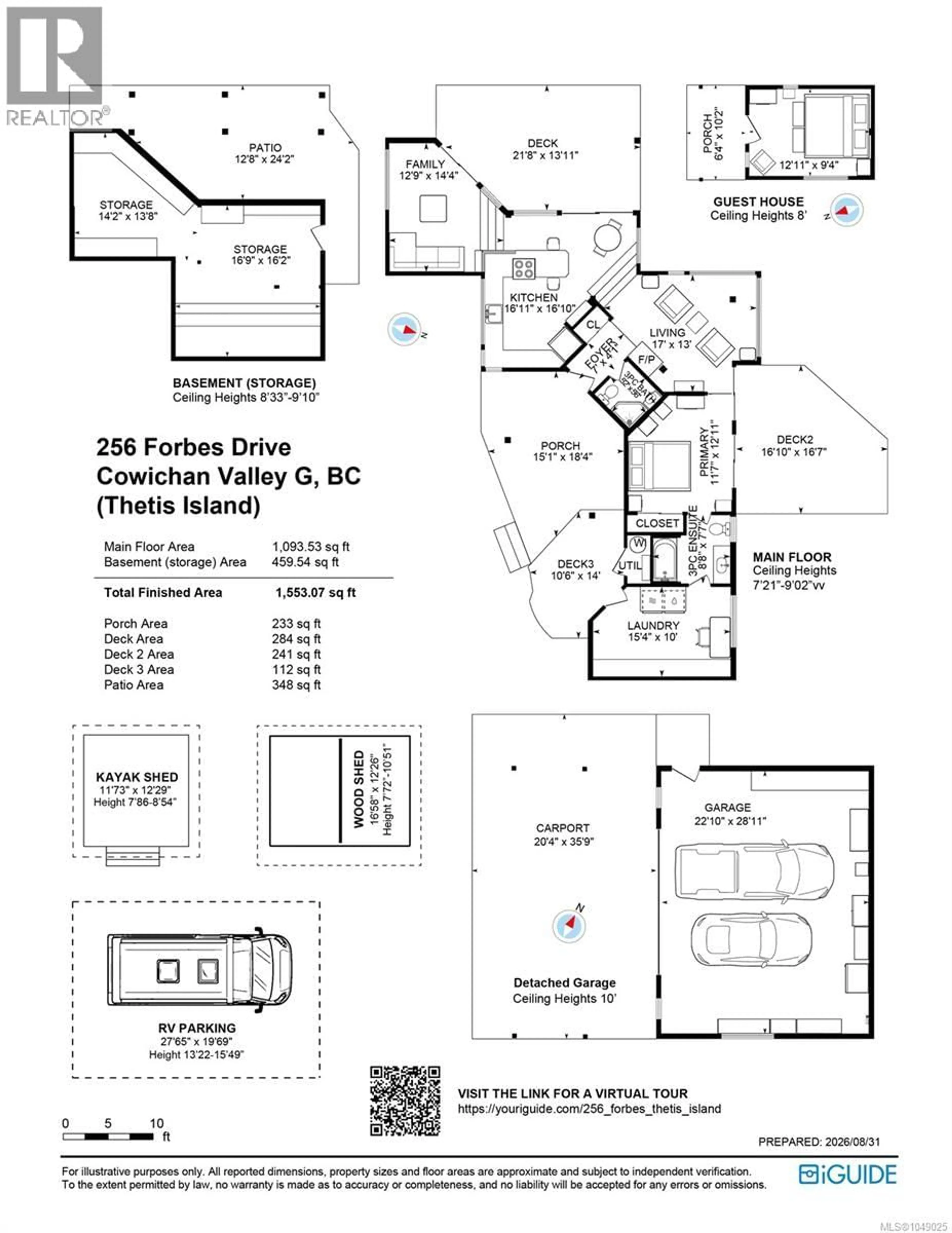Floor plan for 256 FORBES DRIVE, Thetis Island British Columbia V0R2Y0